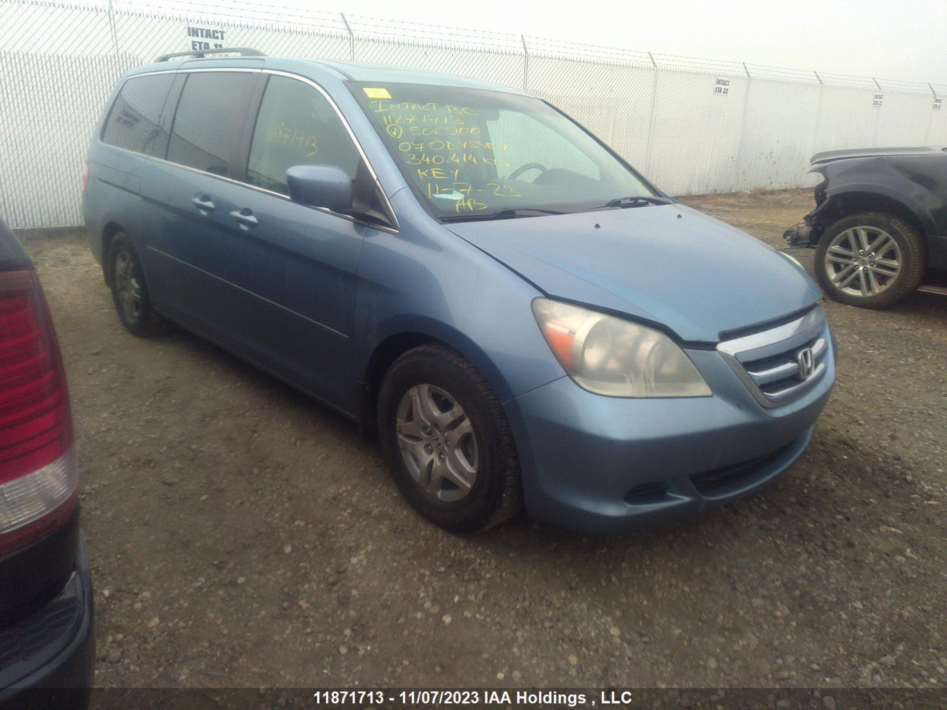 honda odyssey 2007 5fnrl38657b506900