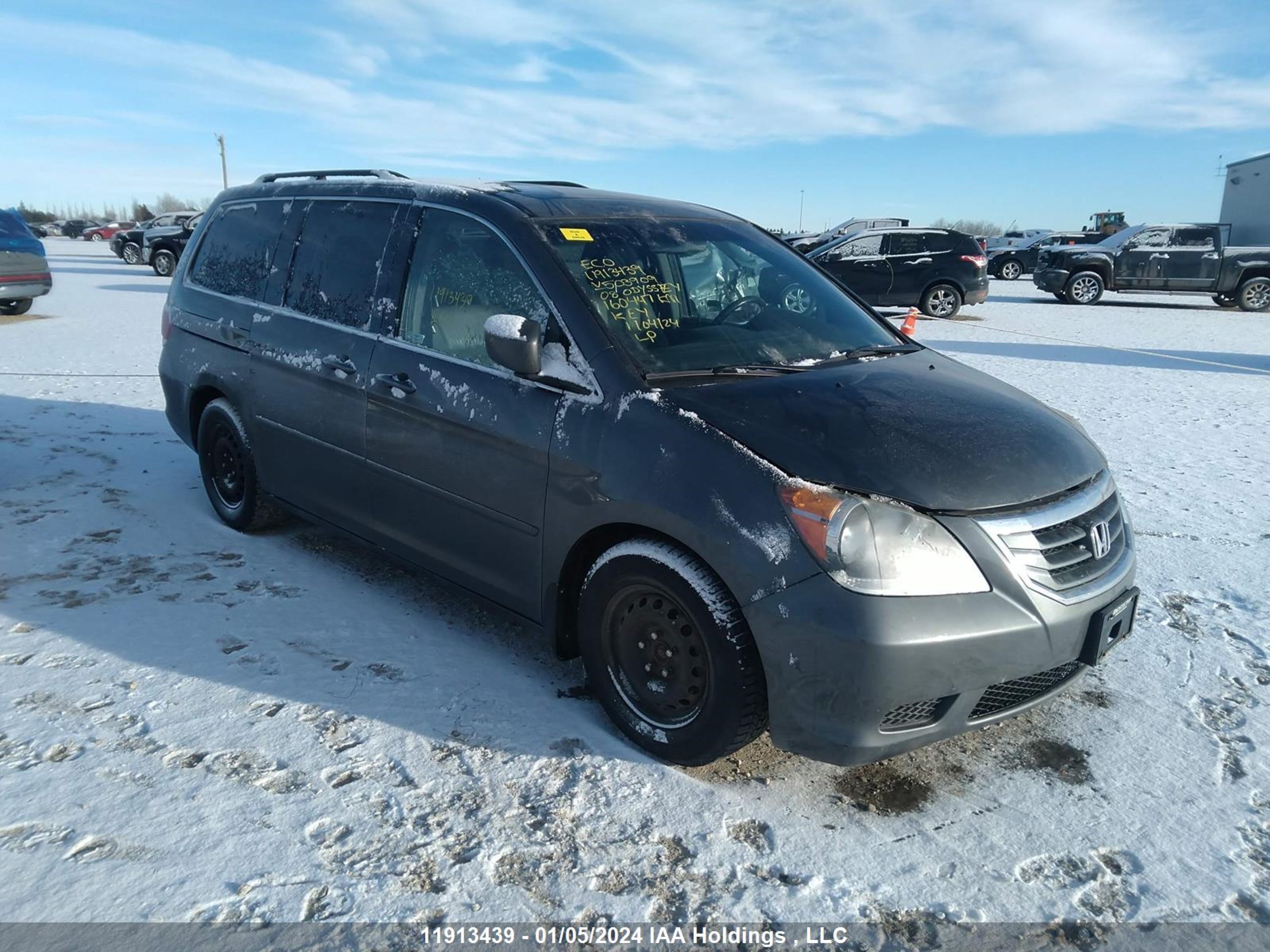 honda odyssey 2008 5fnrl38668b503909