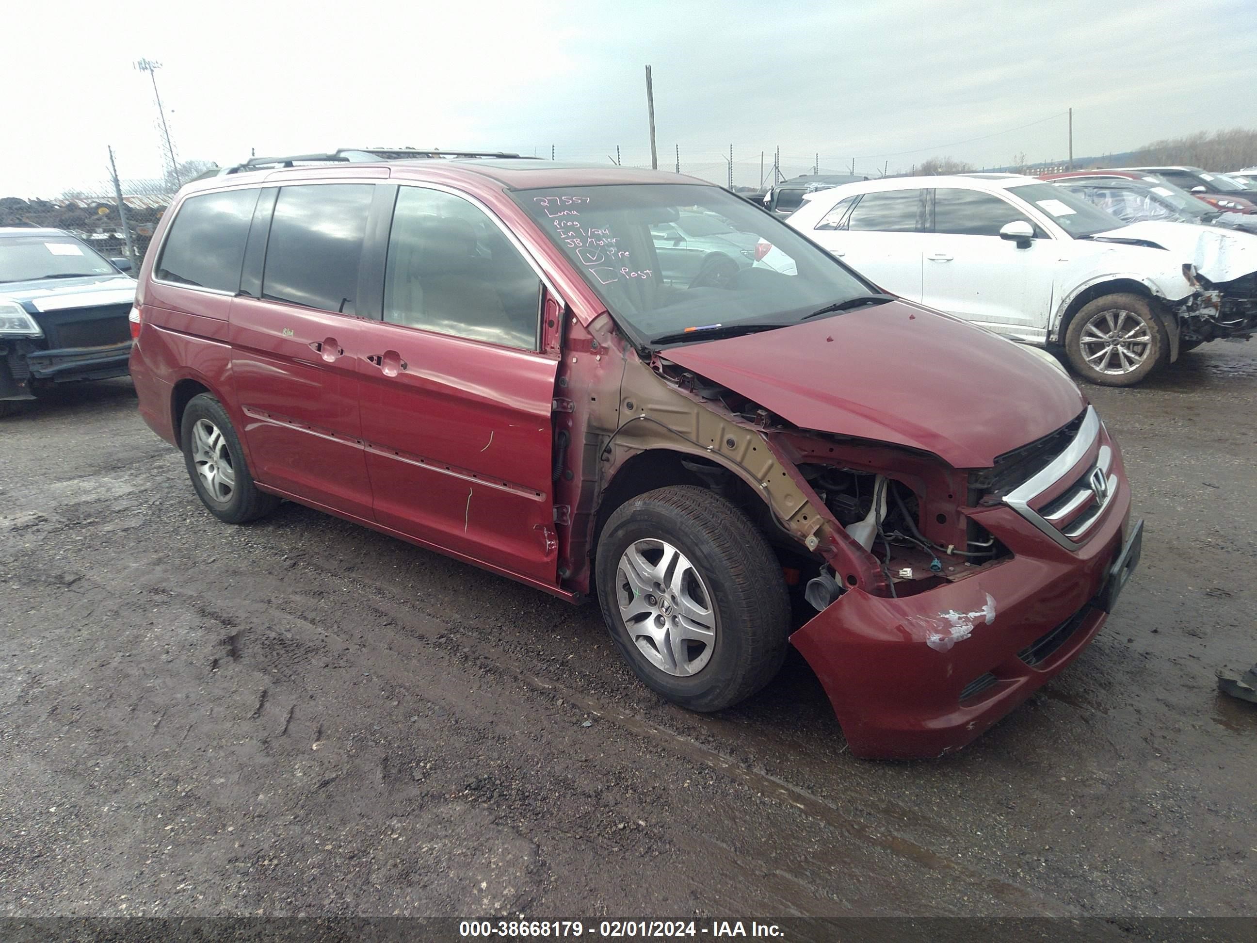 honda odyssey 2006 5fnrl38716b062227