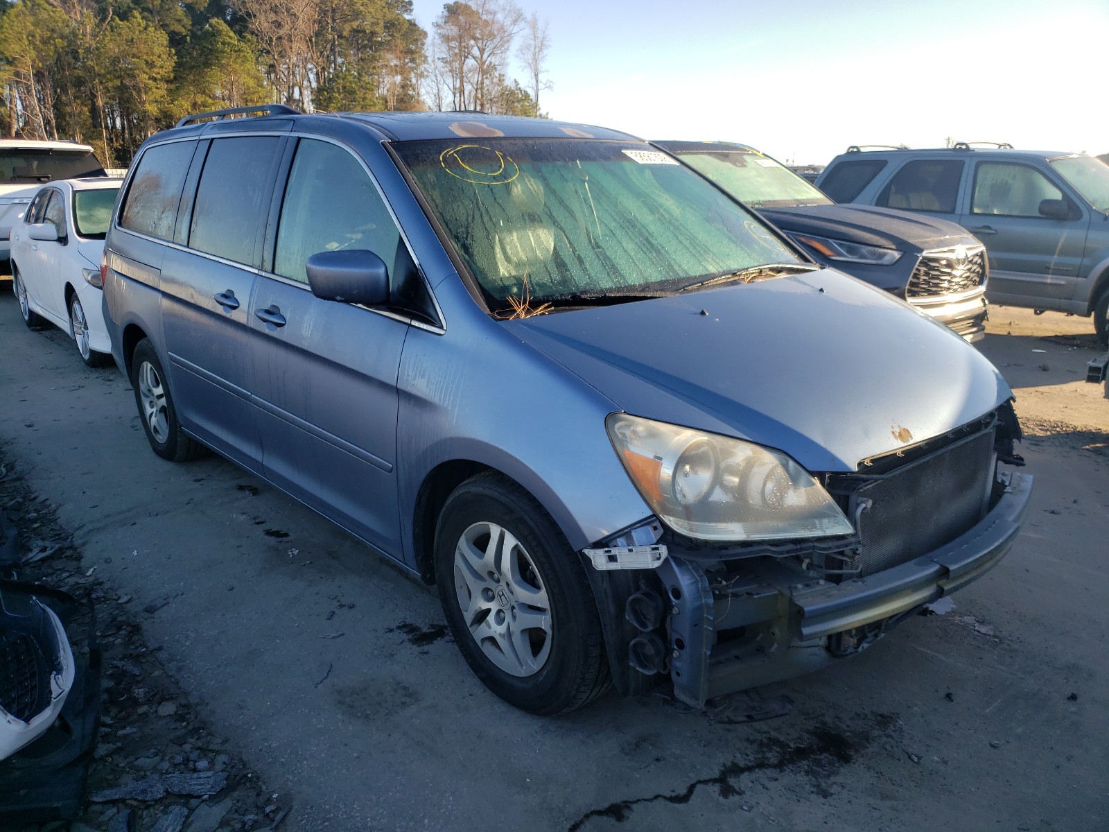 honda odyssey ex 2007 5fnrl38747b021480