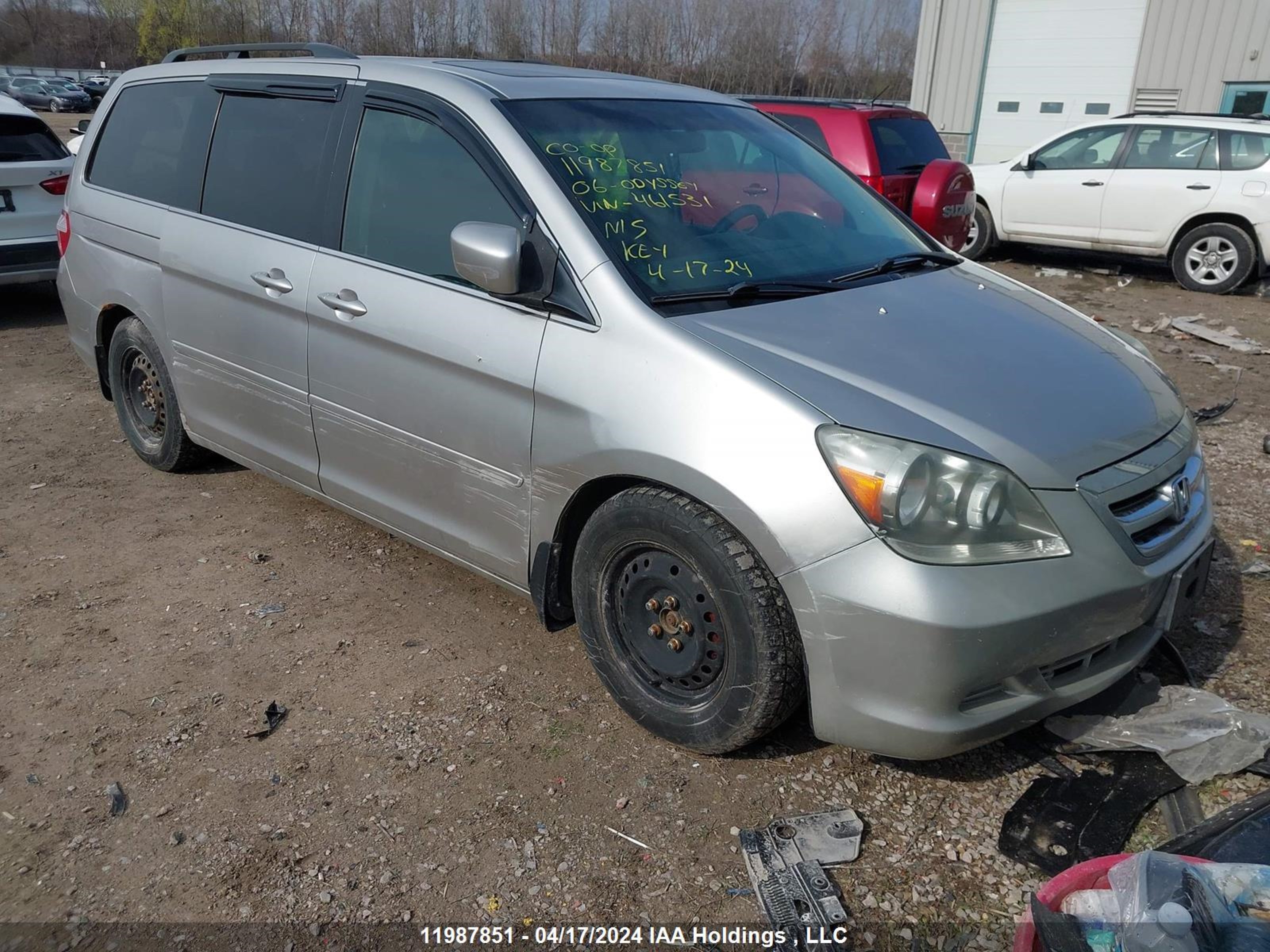 honda odyssey 2006 5fnrl38756b461531