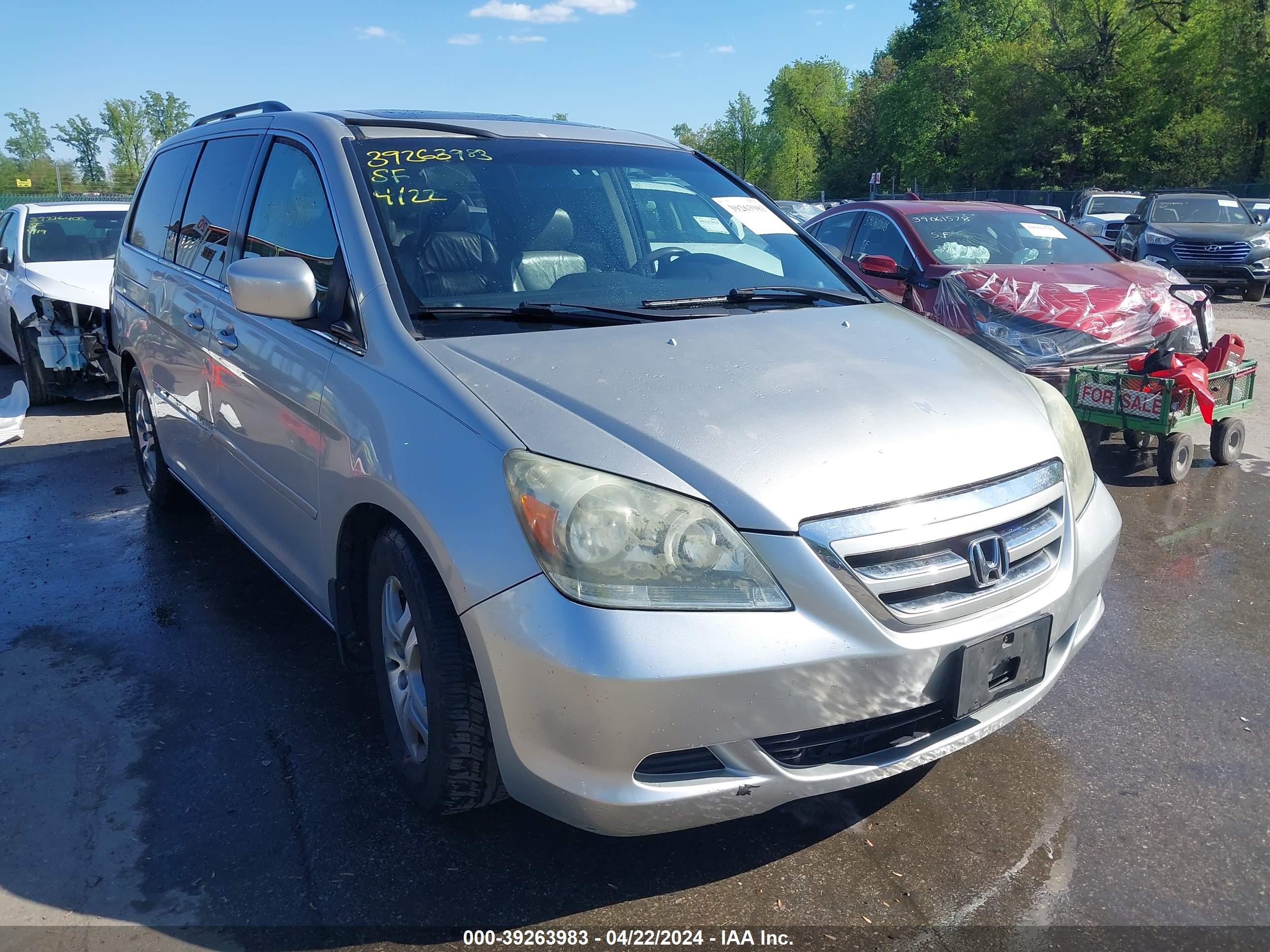 honda odyssey 2005 5fnrl38775b125345