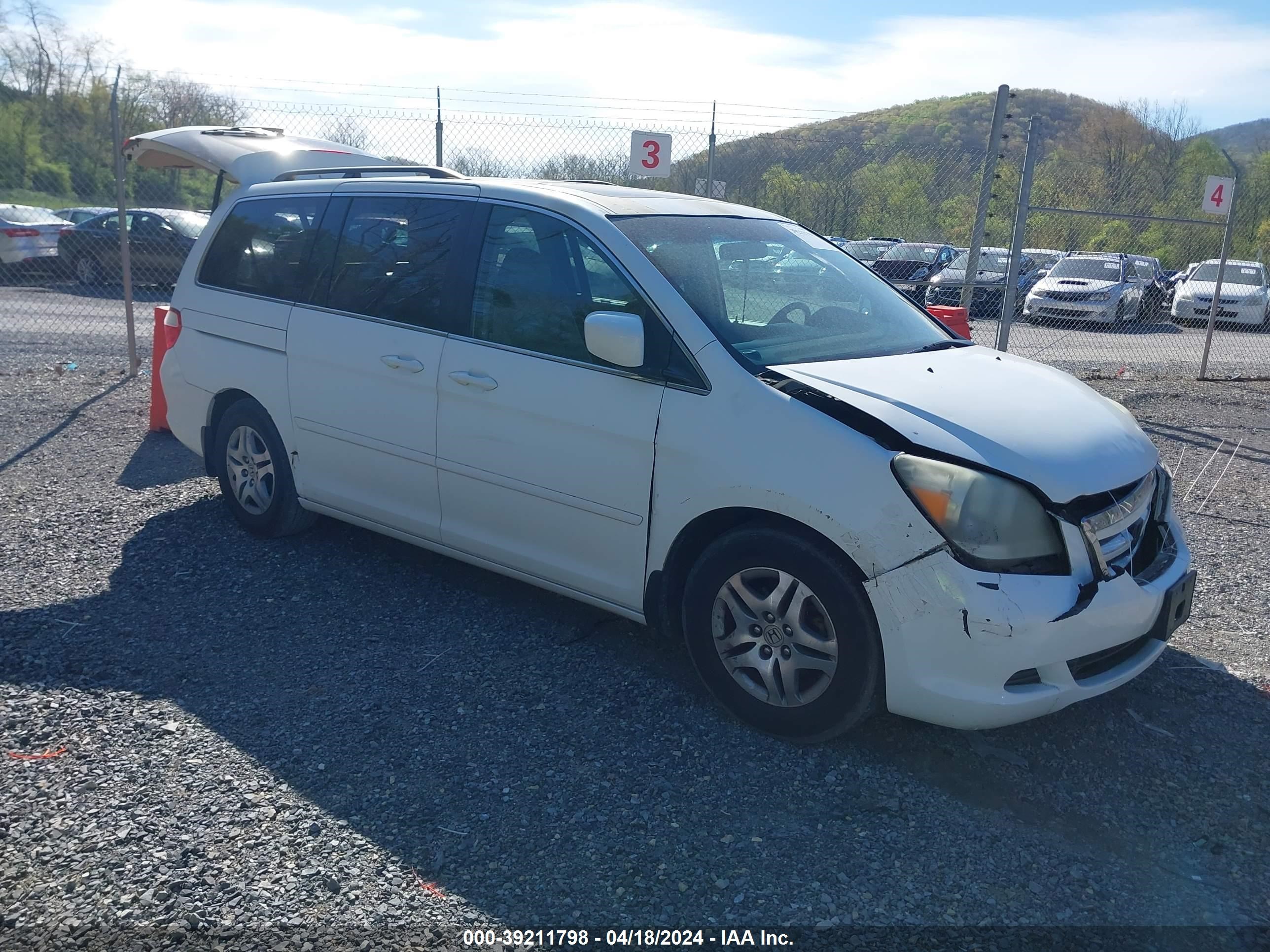 honda odyssey 2007 5fnrl38797b145325