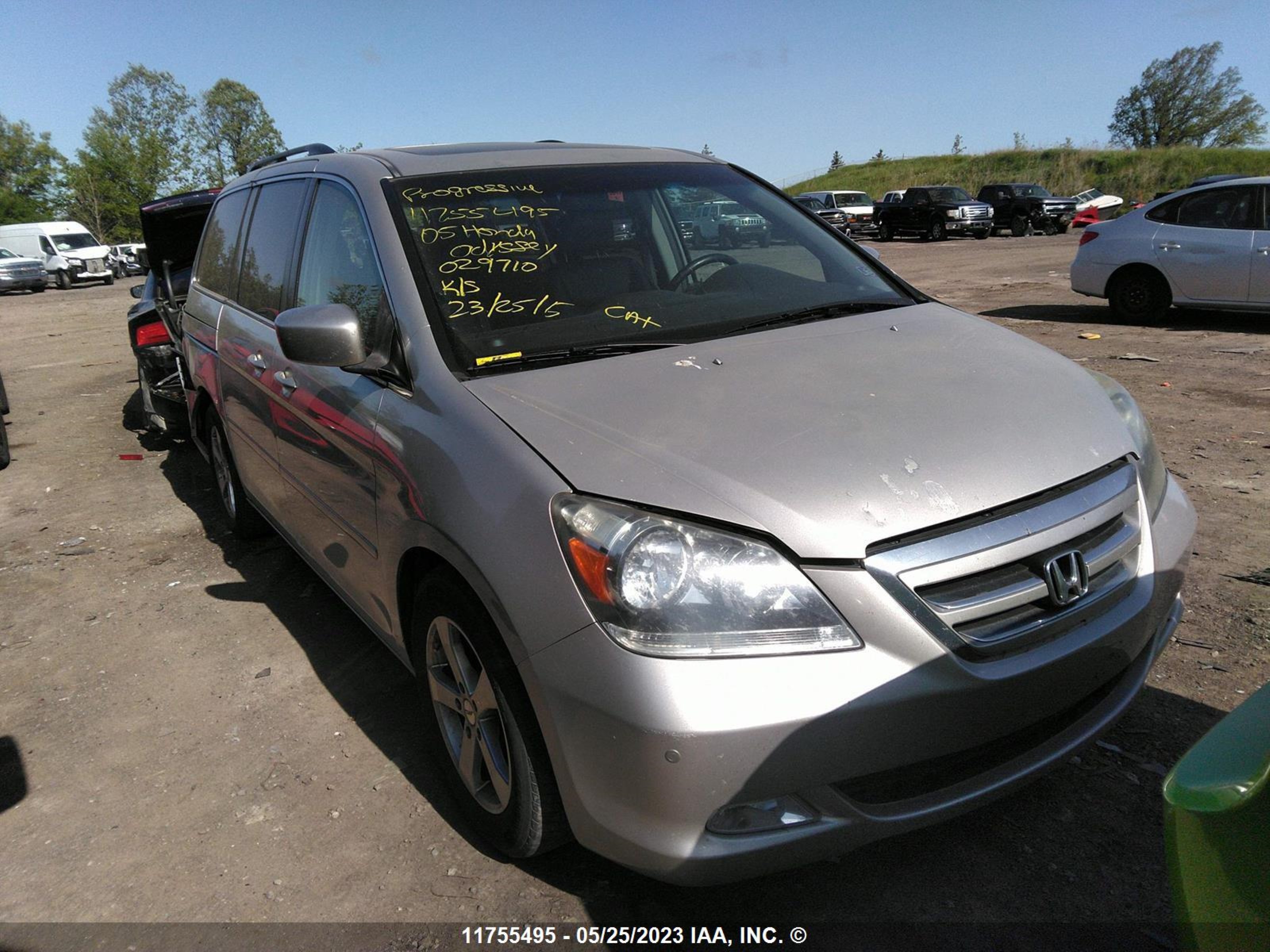 honda odyssey 2005 5fnrl38855b029710