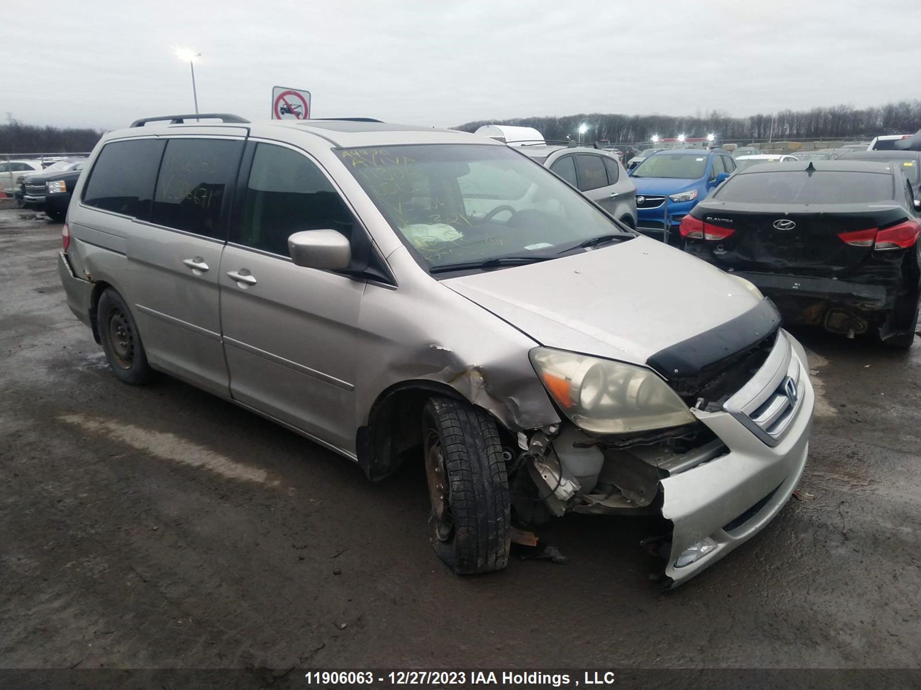 honda odyssey 2005 5fnrl38875b506671