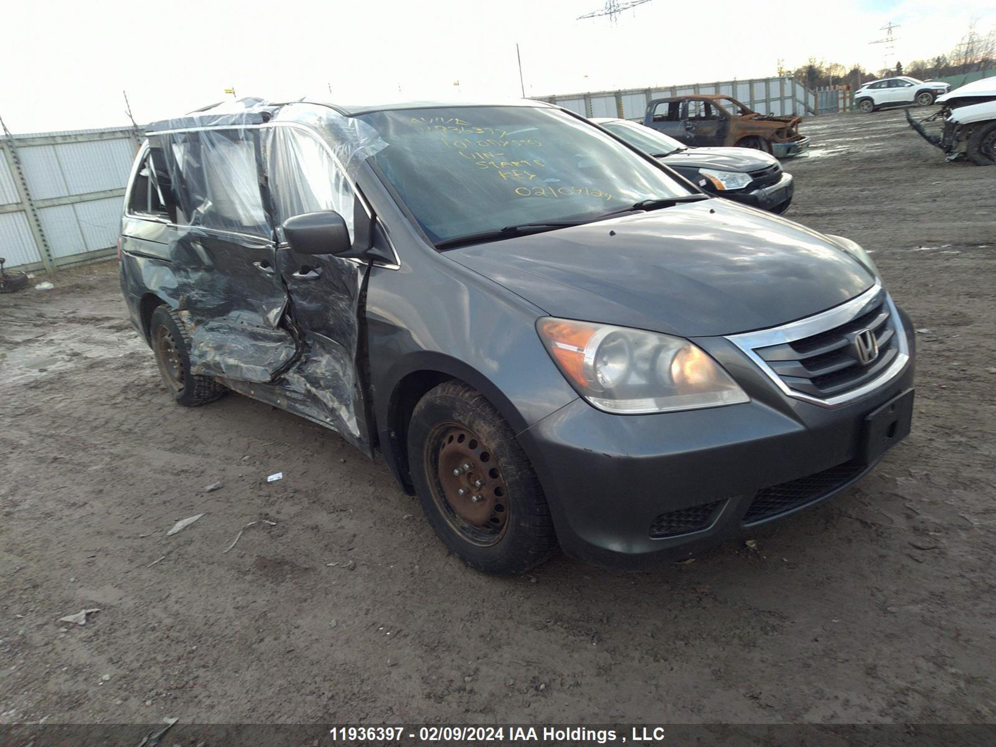 honda odyssey 2010 5fnrl3h54ab501976