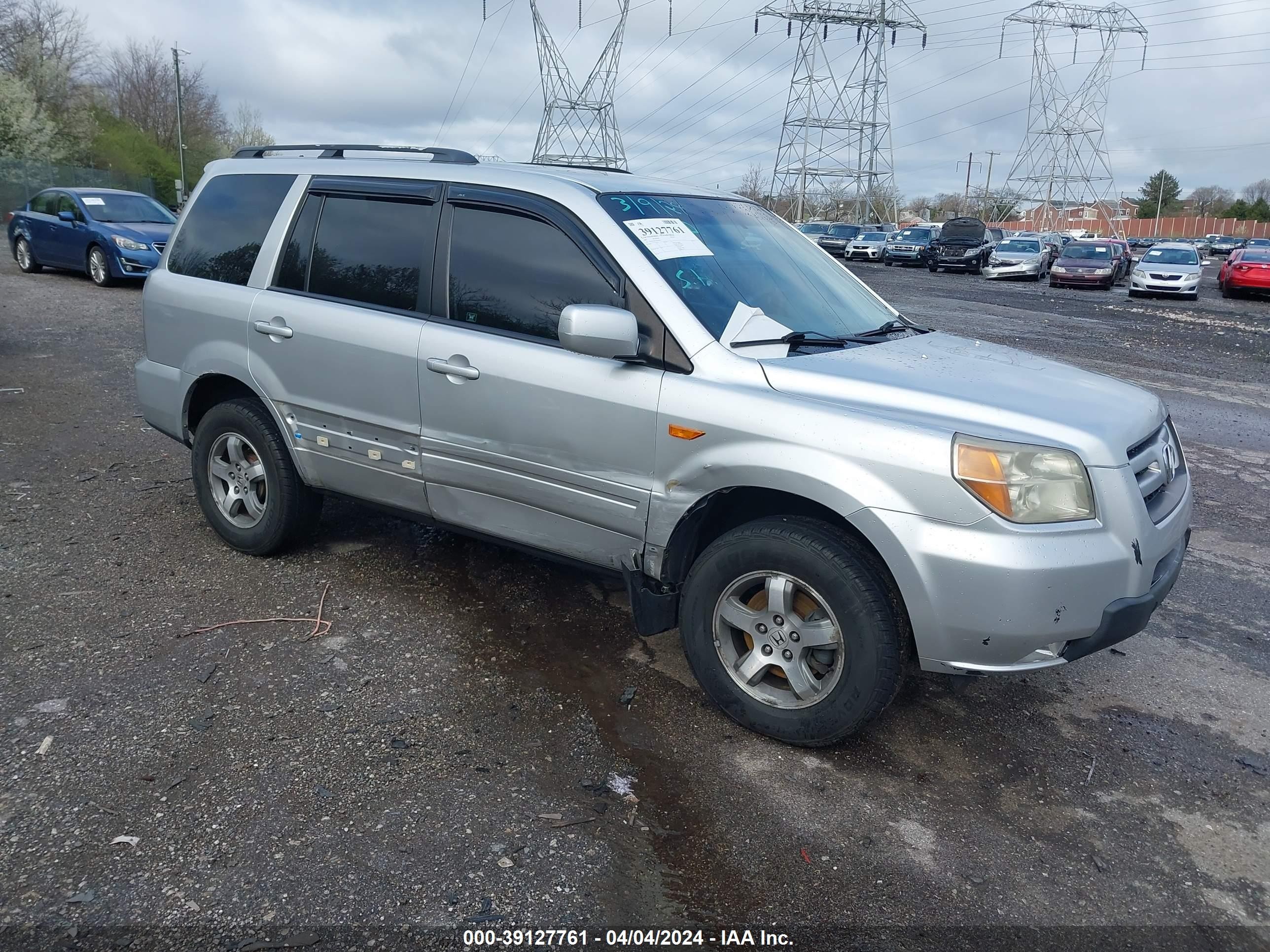 honda pilot 2007 5fnyf18437b004053