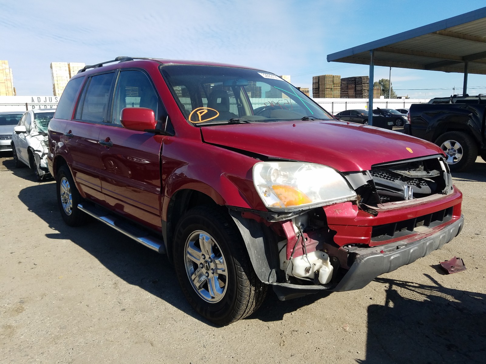 honda pilot exl 2005 5fnyf18545b044700