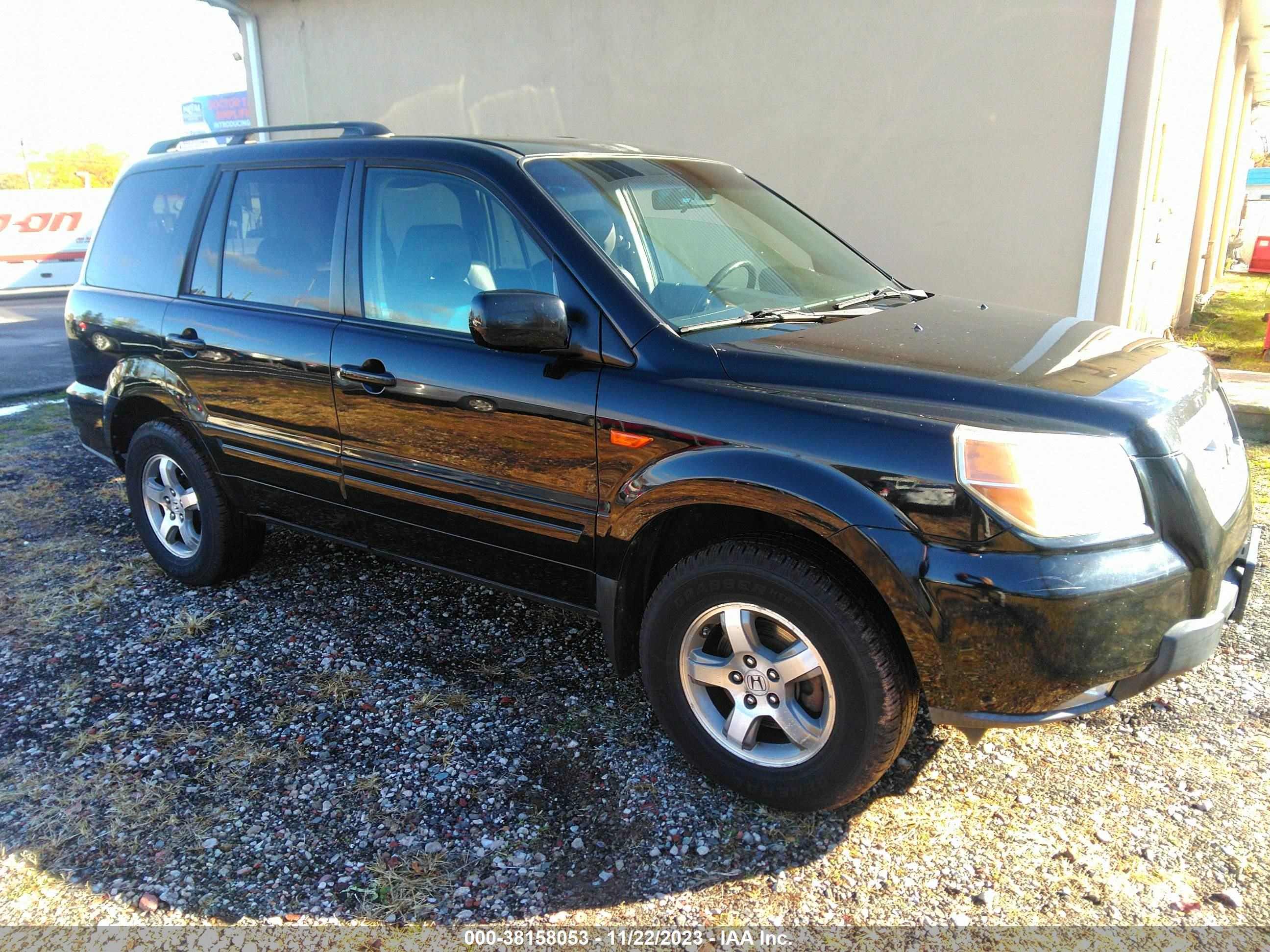 honda pilot 2007 5fnyf18547b030590