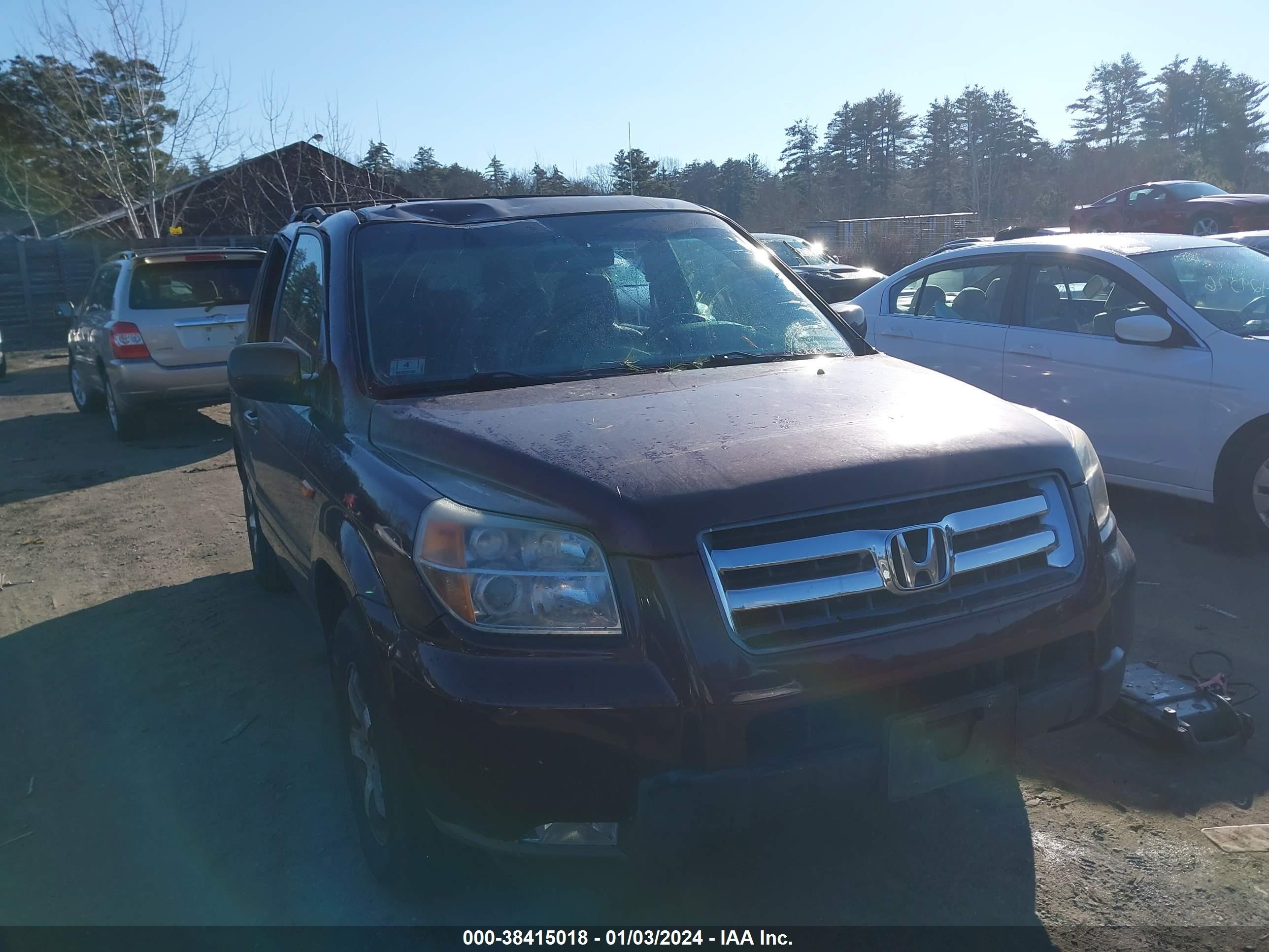 honda pilot 2007 5fnyf18557b019744