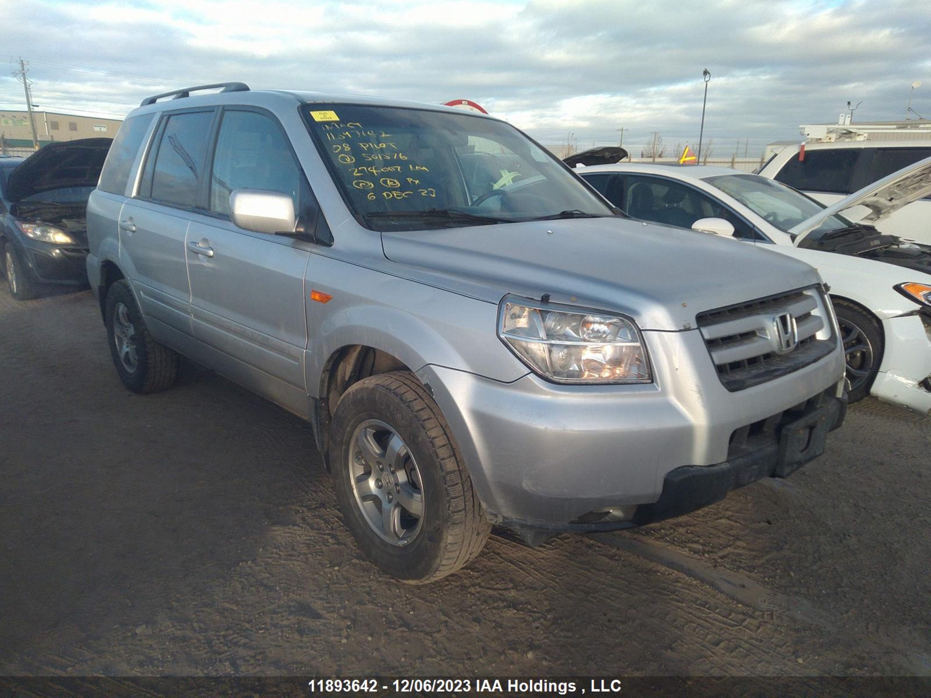 honda pilot 2008 5fnyf18678b501576