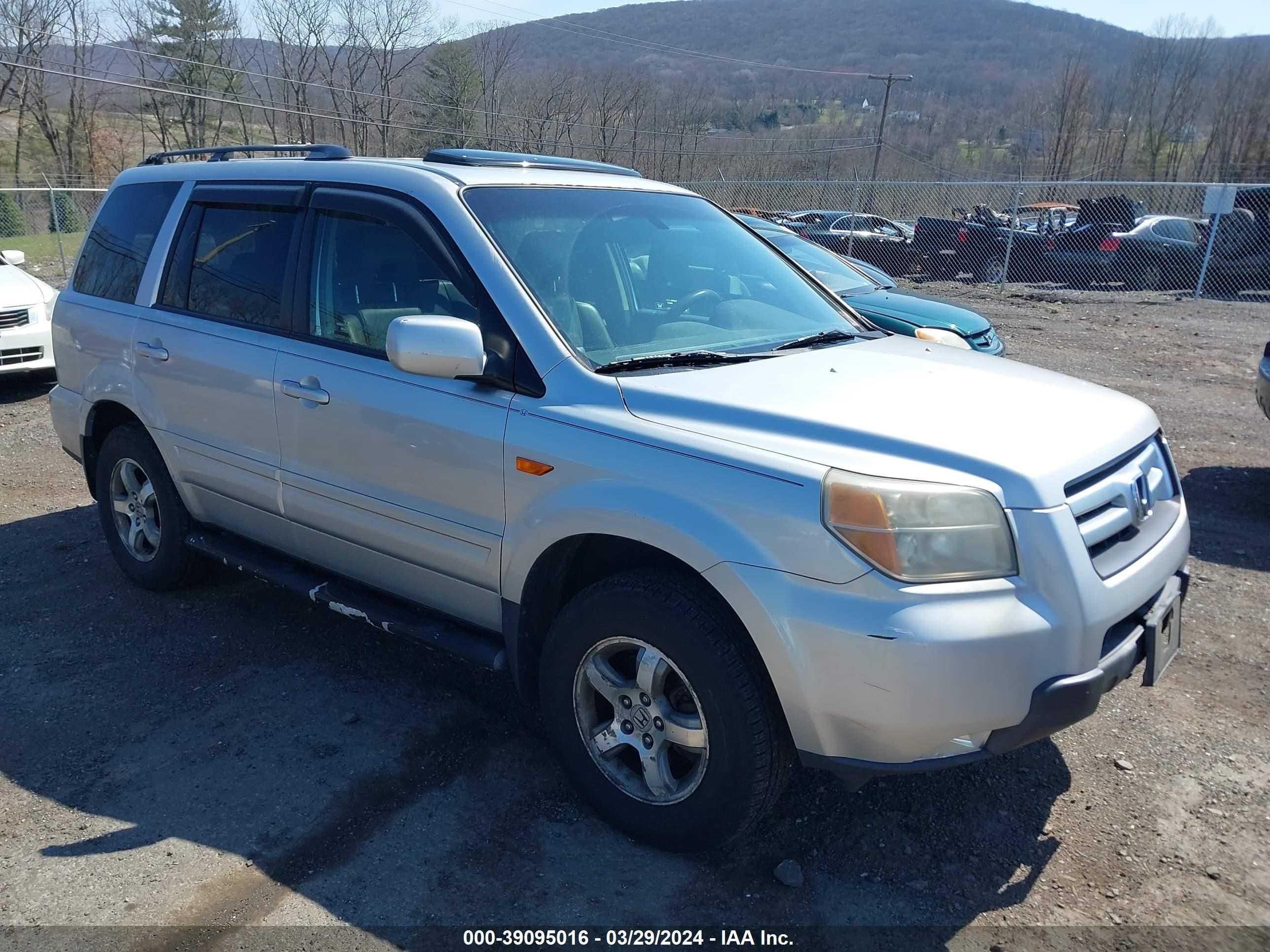 honda pilot 2007 5fnyf186x7b014743