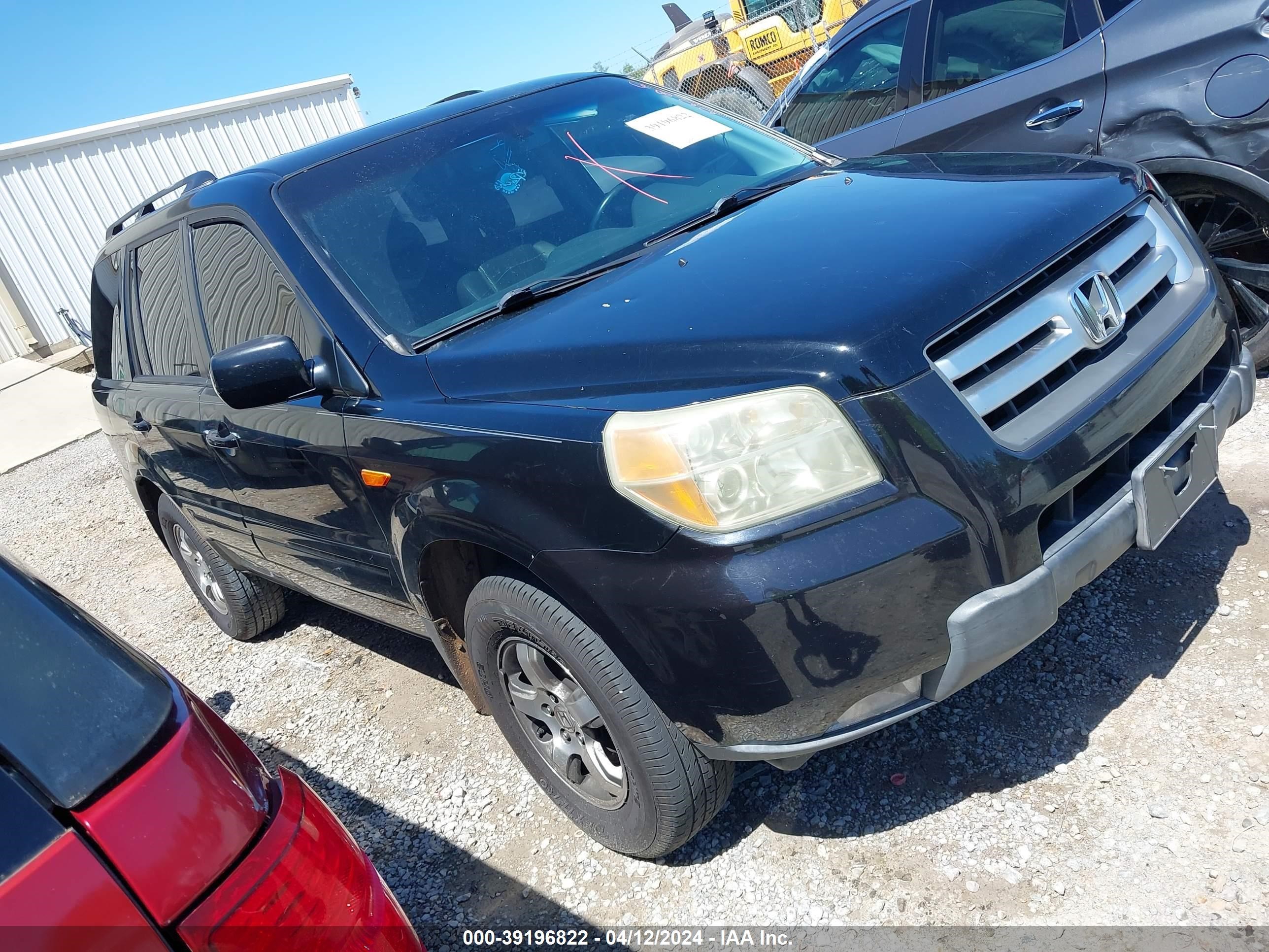 honda pilot 2006 5fnyf286x6b047472