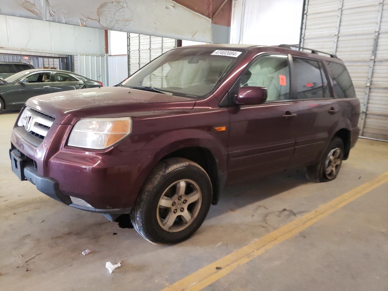 honda pilot 2007 5fnyf28707b038886