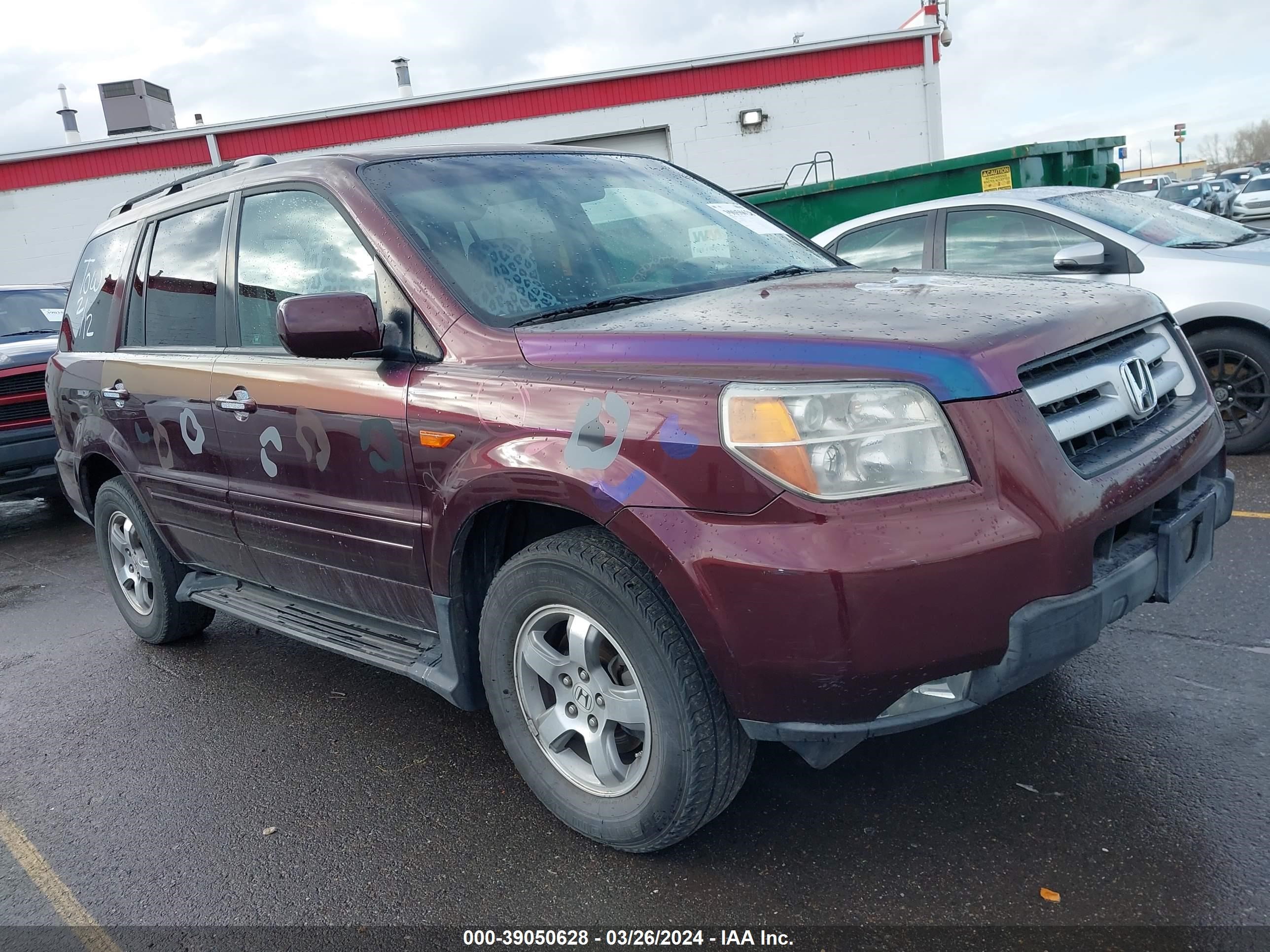 honda pilot 2008 5fnyf28798b003636