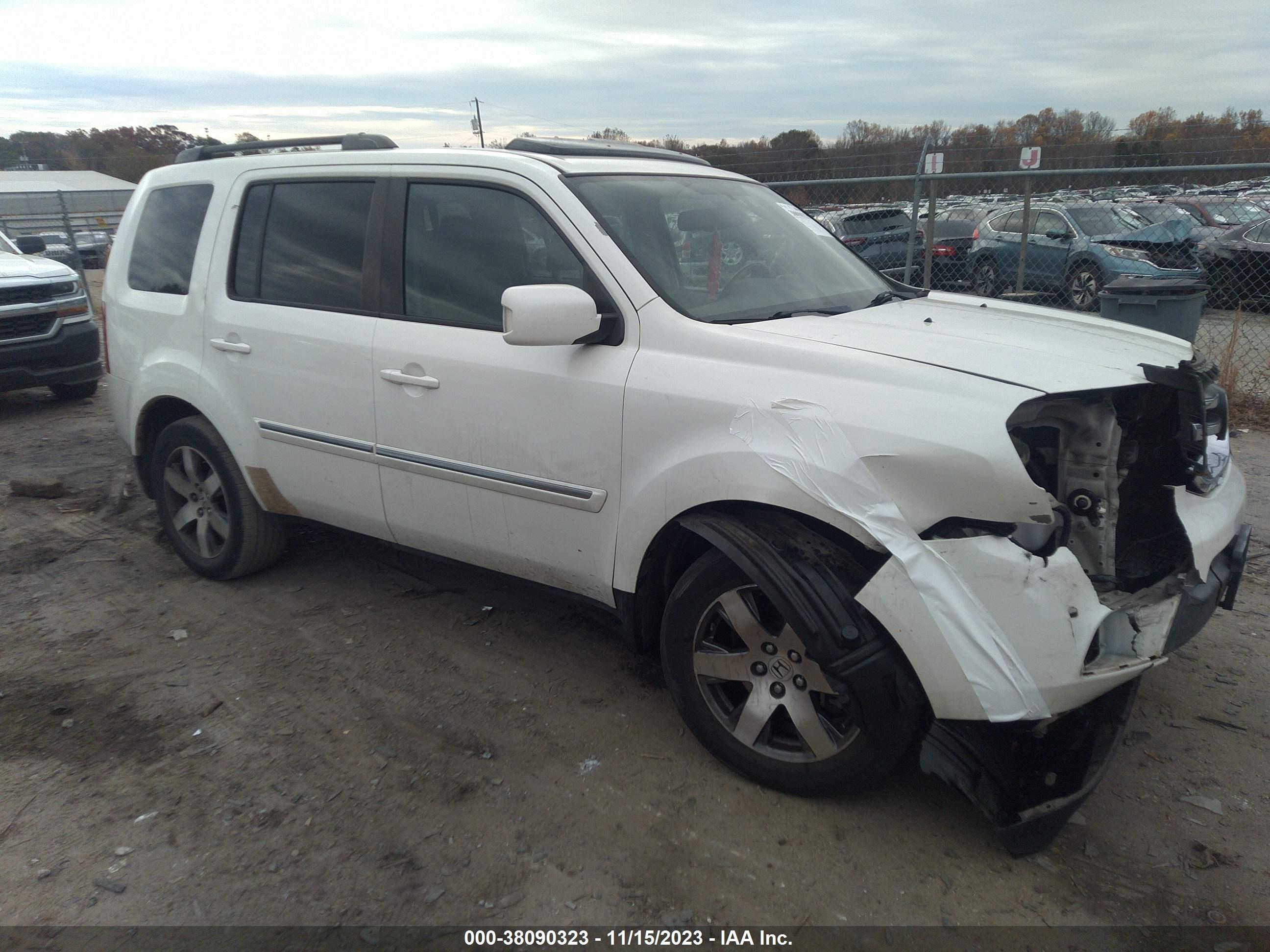 honda pilot 2013 5fnyf3h93db021535