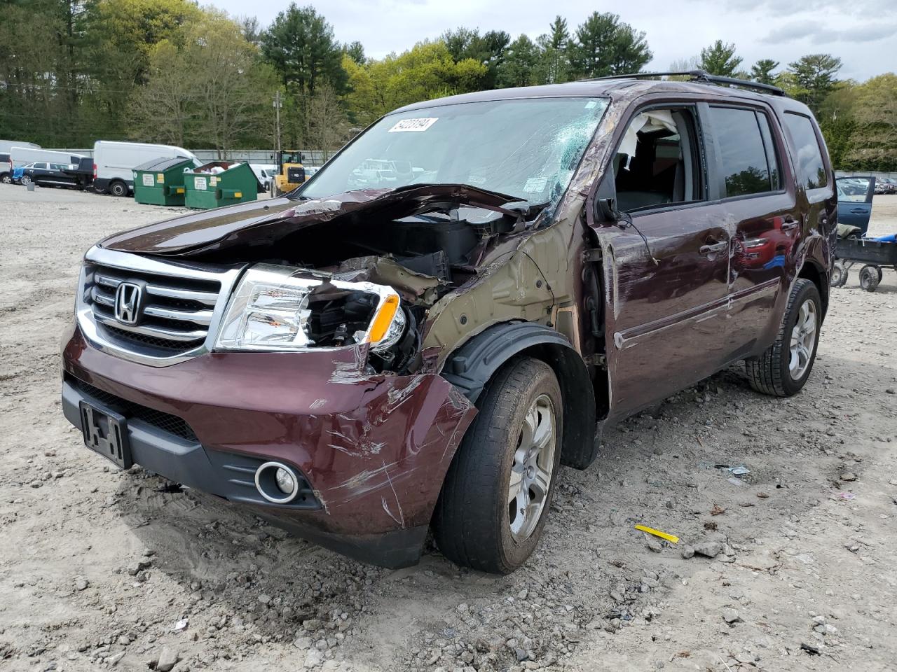 honda pilot 2013 5fnyf4h55db082260