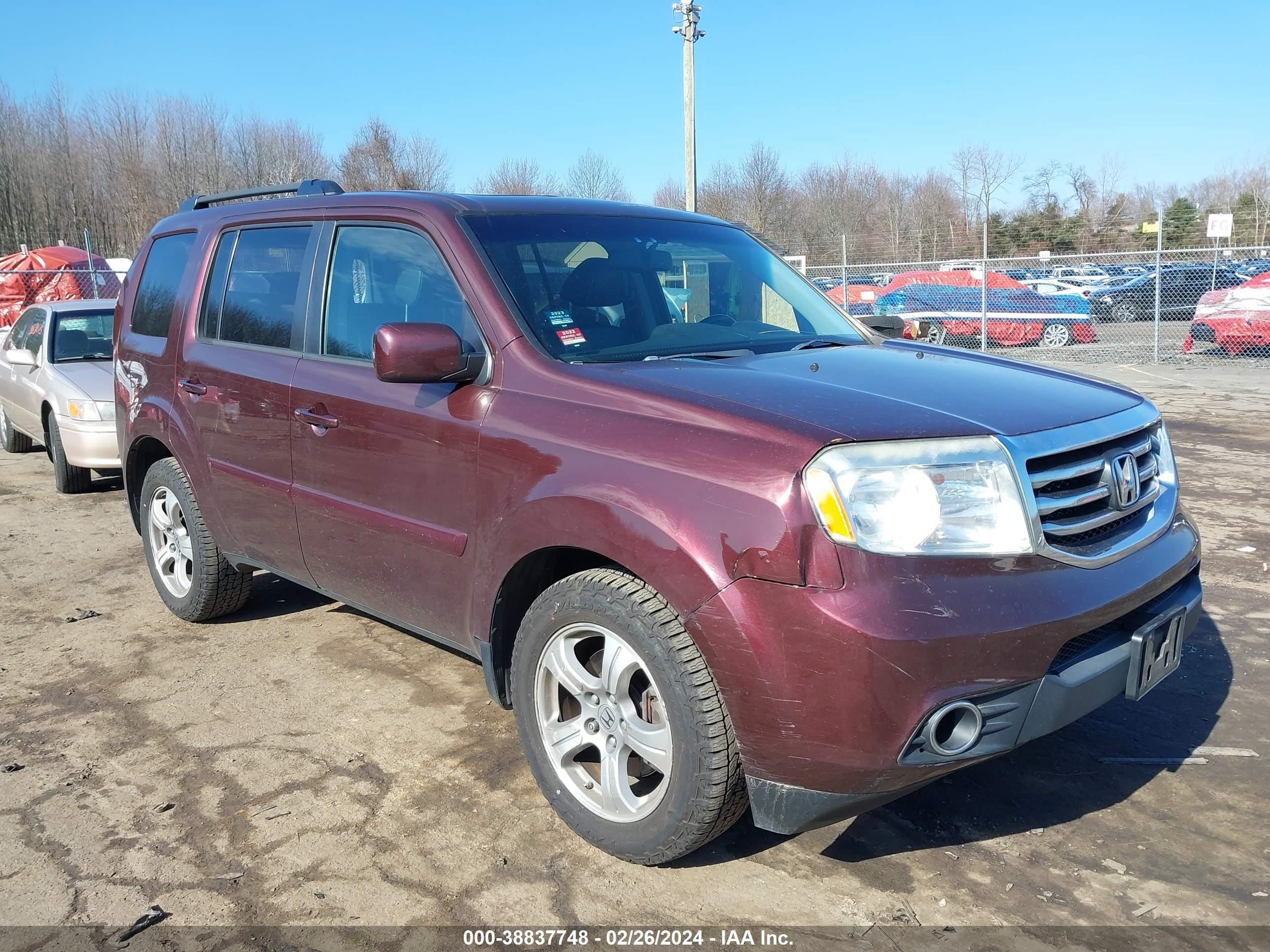 honda pilot 2013 5fnyf4h57db049471