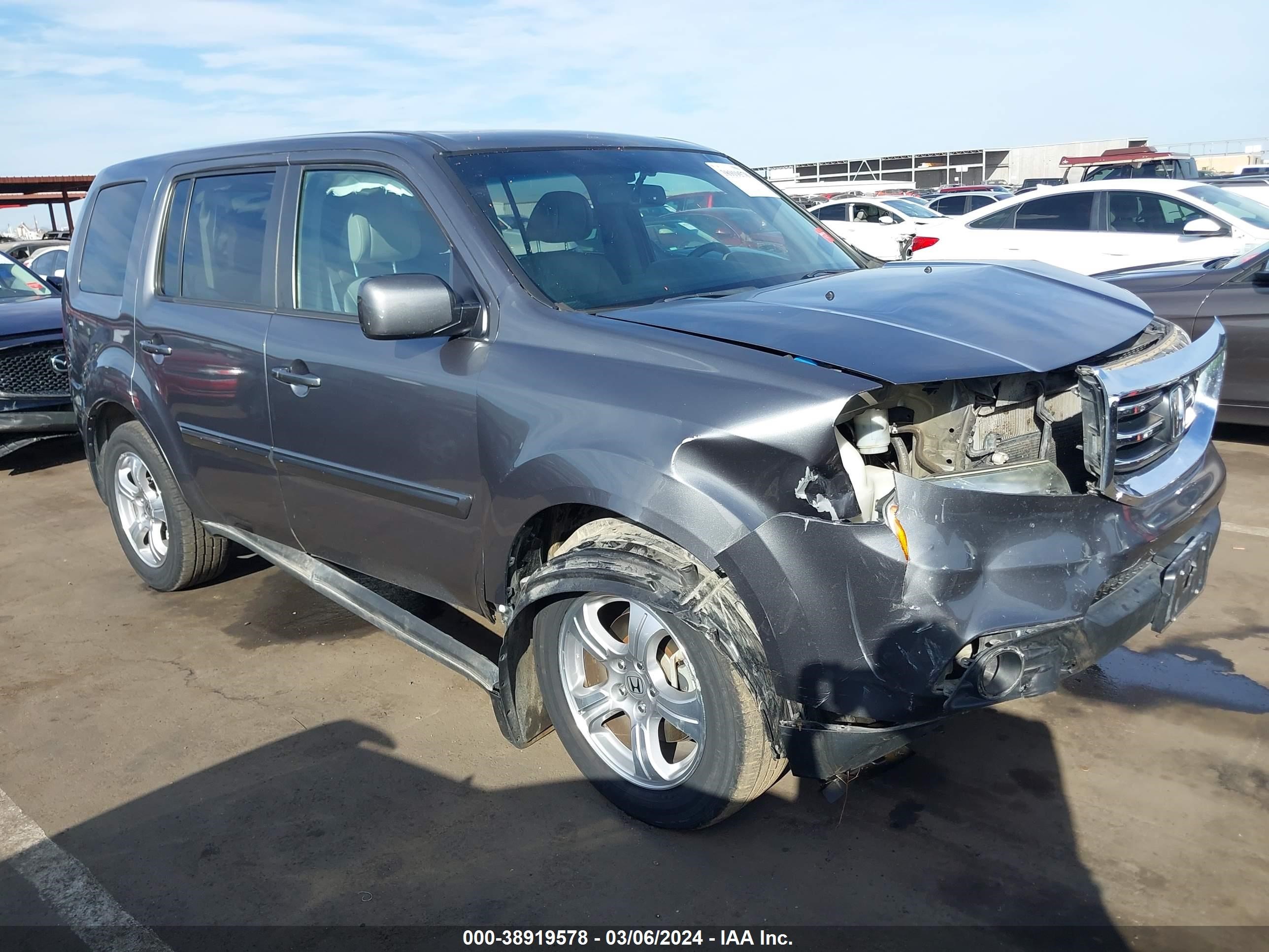 honda pilot 2013 5fnyf4h5xdb046743