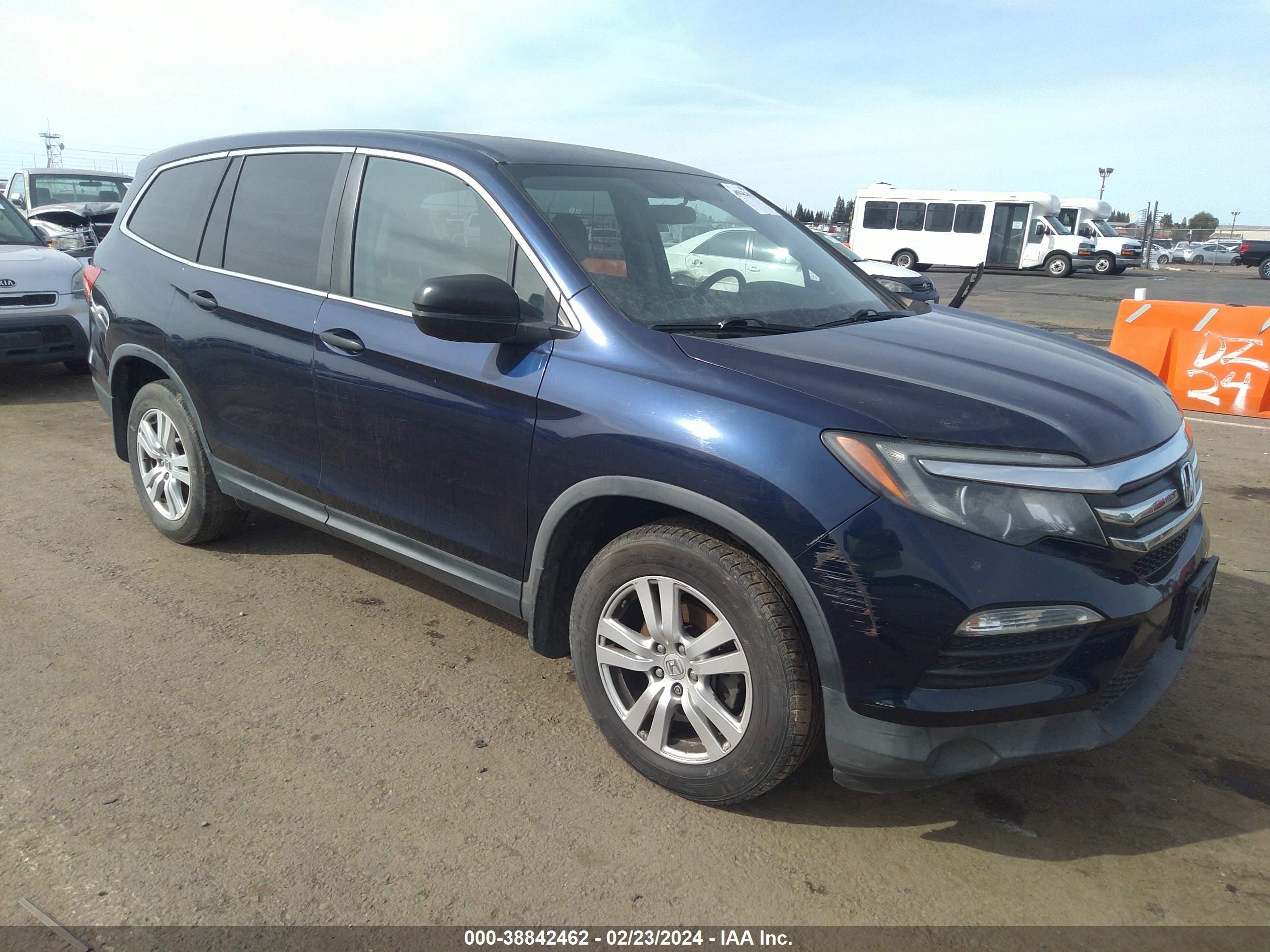 honda pilot 2017 5fnyf5h10hb003036