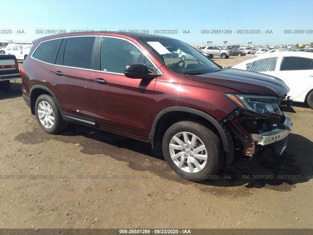 honda pilot 2019 5fnyf5h11kb023786