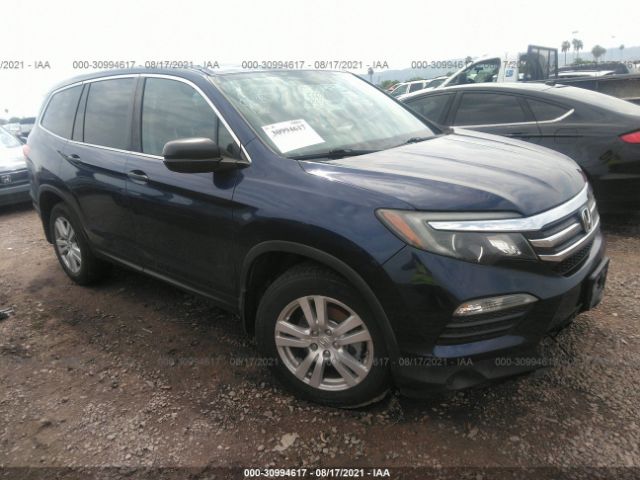 honda pilot 2016 5fnyf5h12gb045402