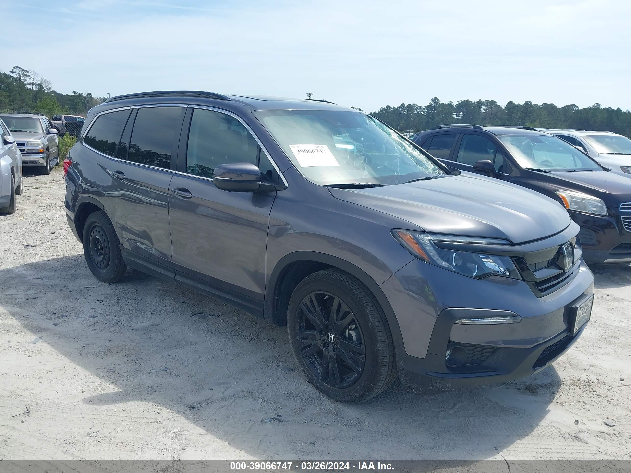 honda pilot 2022 5fnyf5h22nb010803