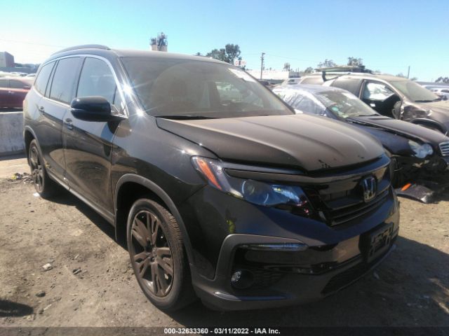 honda pilot 2021 5fnyf5h24mb020912