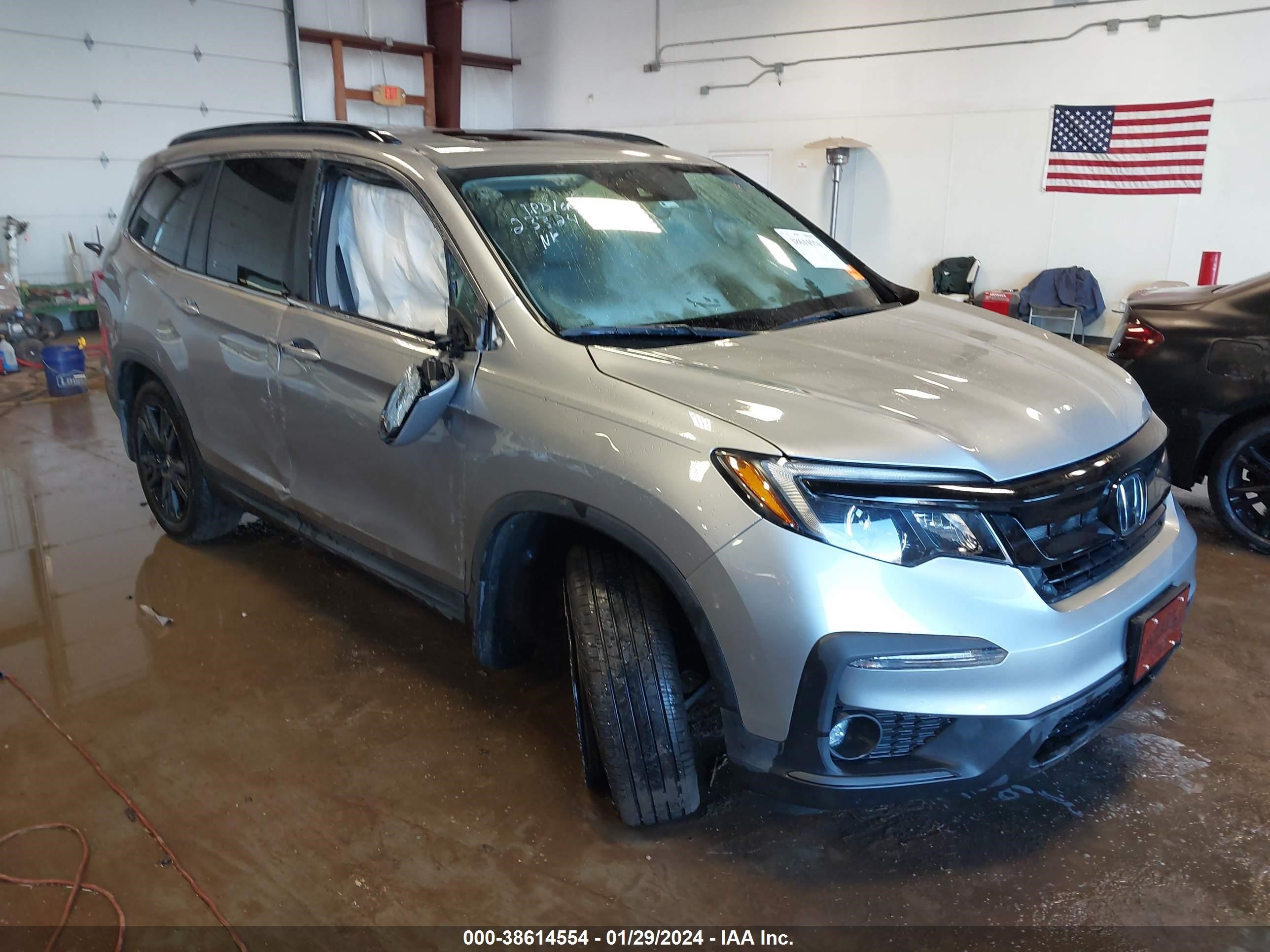 honda pilot 2021 5fnyf5h25mb010860