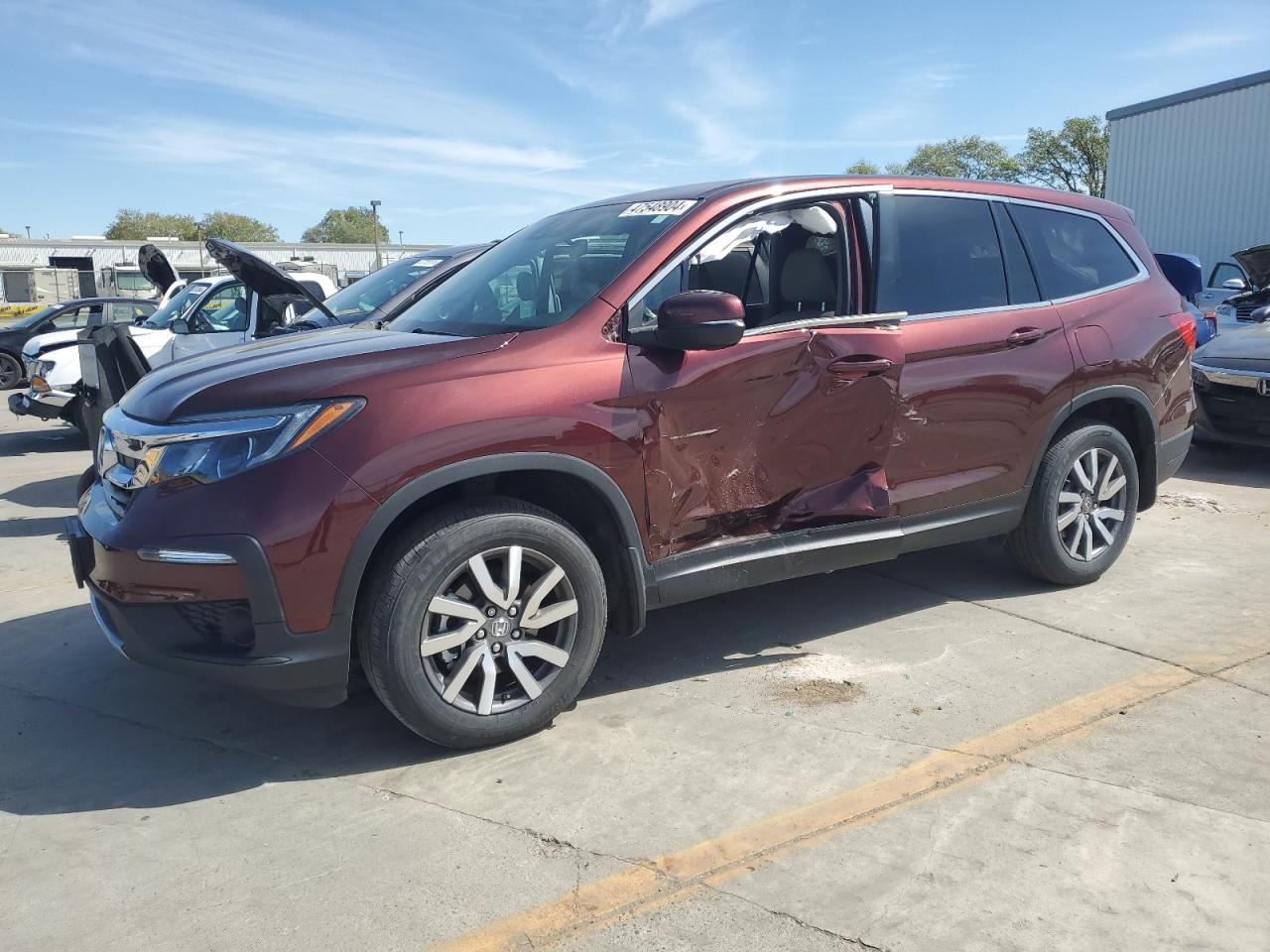 honda pilot 2021 5fnyf5h39mb025371