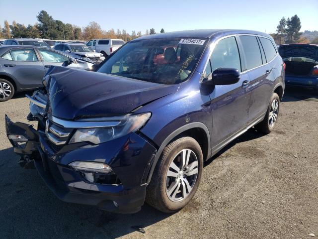 honda pilot exl 2016 5fnyf5h54gb057893