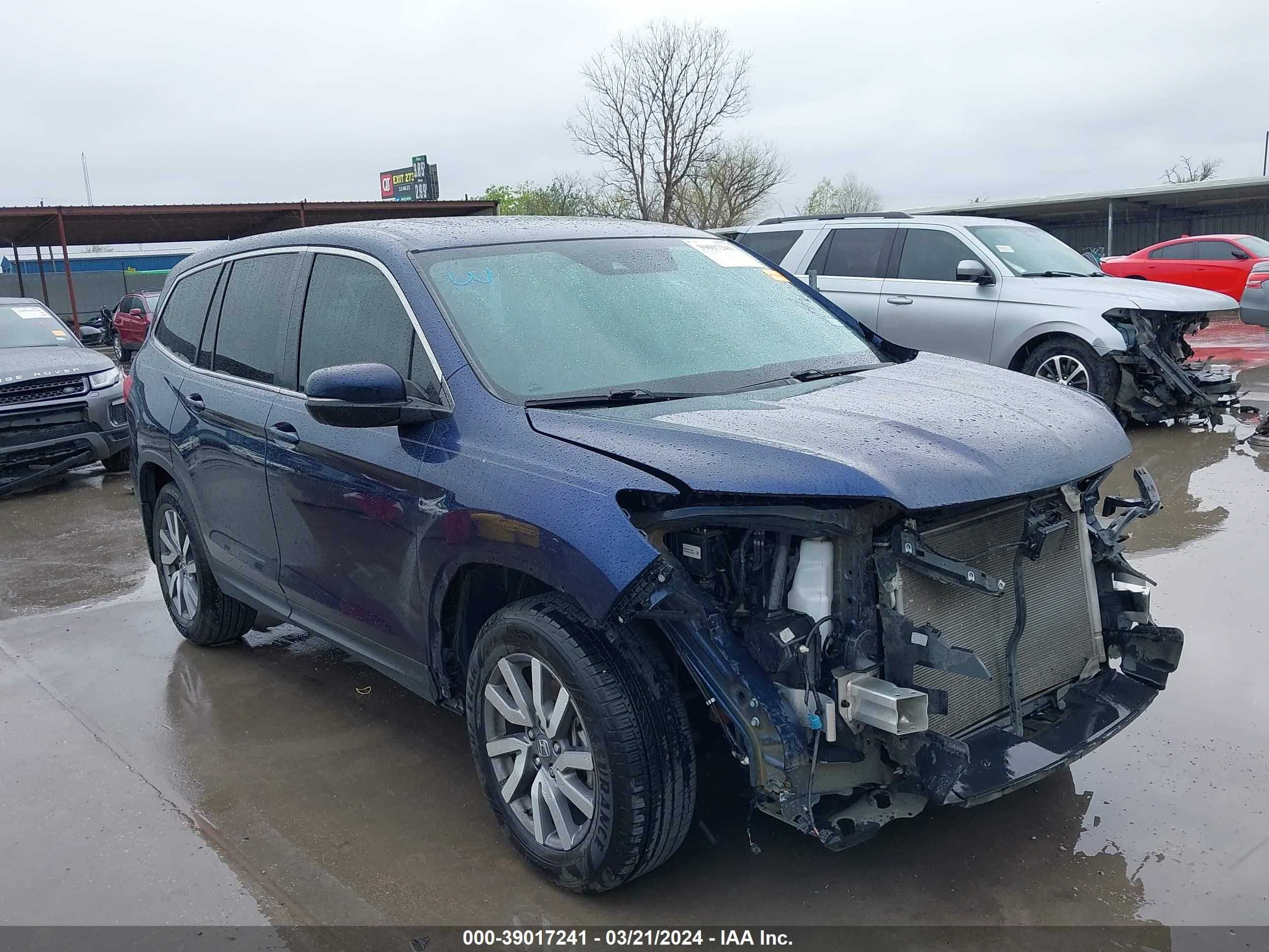 honda pilot 2019 5fnyf5h56kb046516