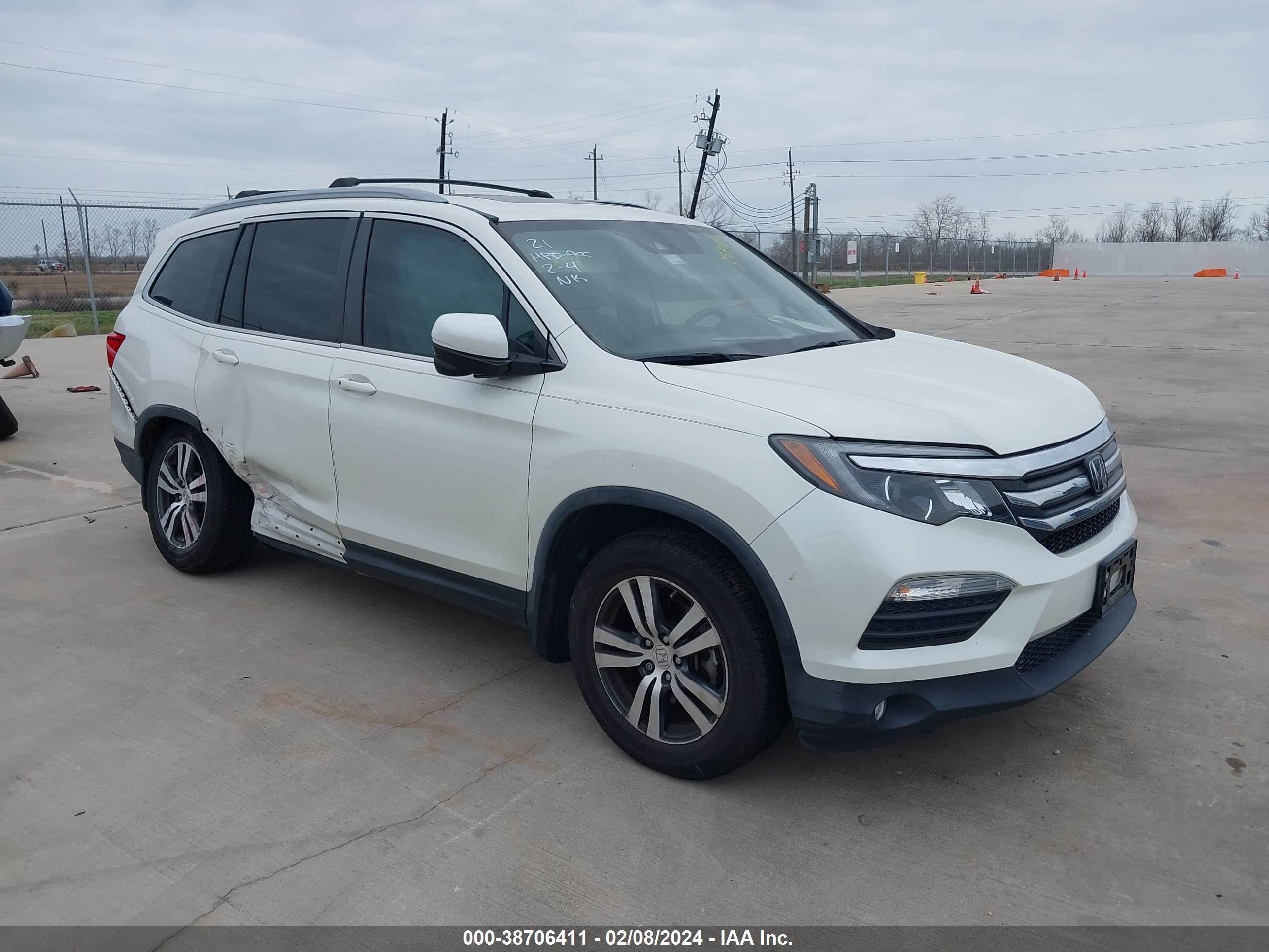 honda pilot 2016 5fnyf5h60gb015598