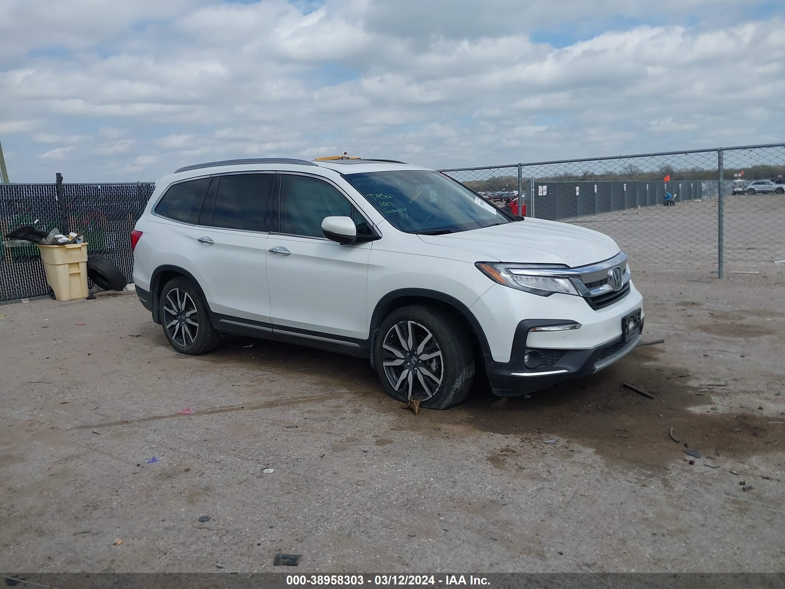 honda pilot 2022 5fnyf5h65nb015397