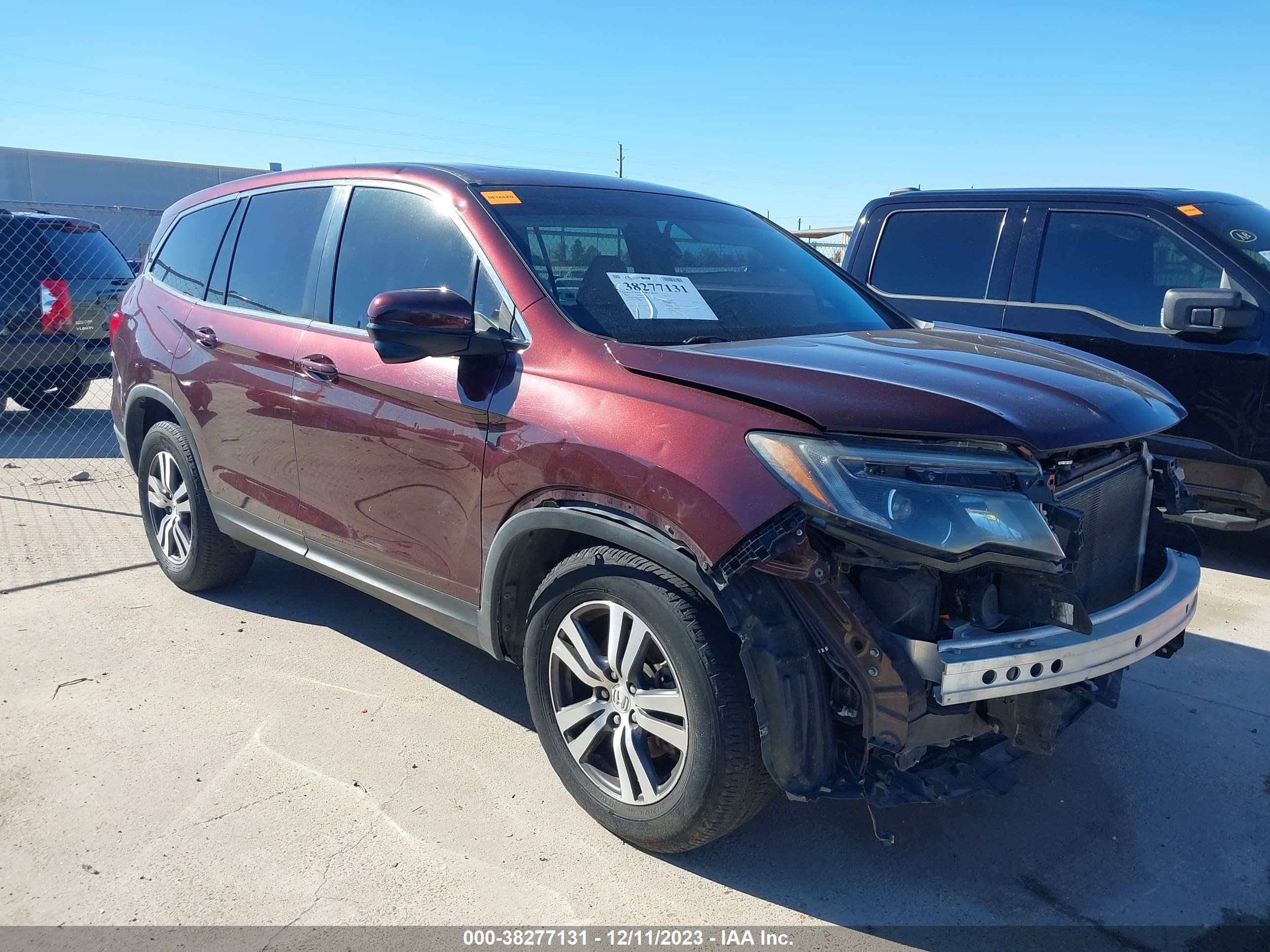 honda pilot 2017 5fnyf5h80hb034624