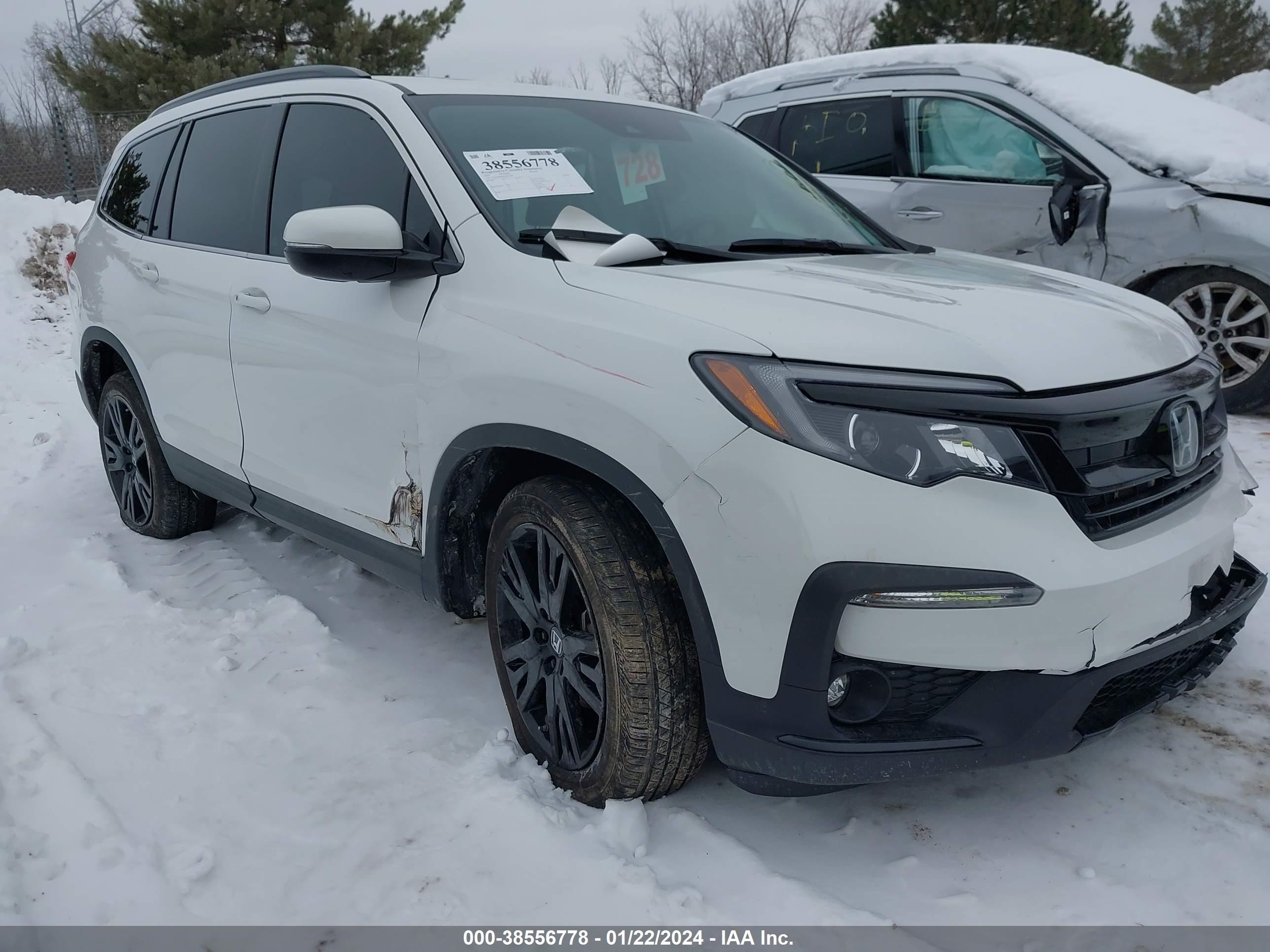 honda pilot 2022 5fnyf6h28nb073488