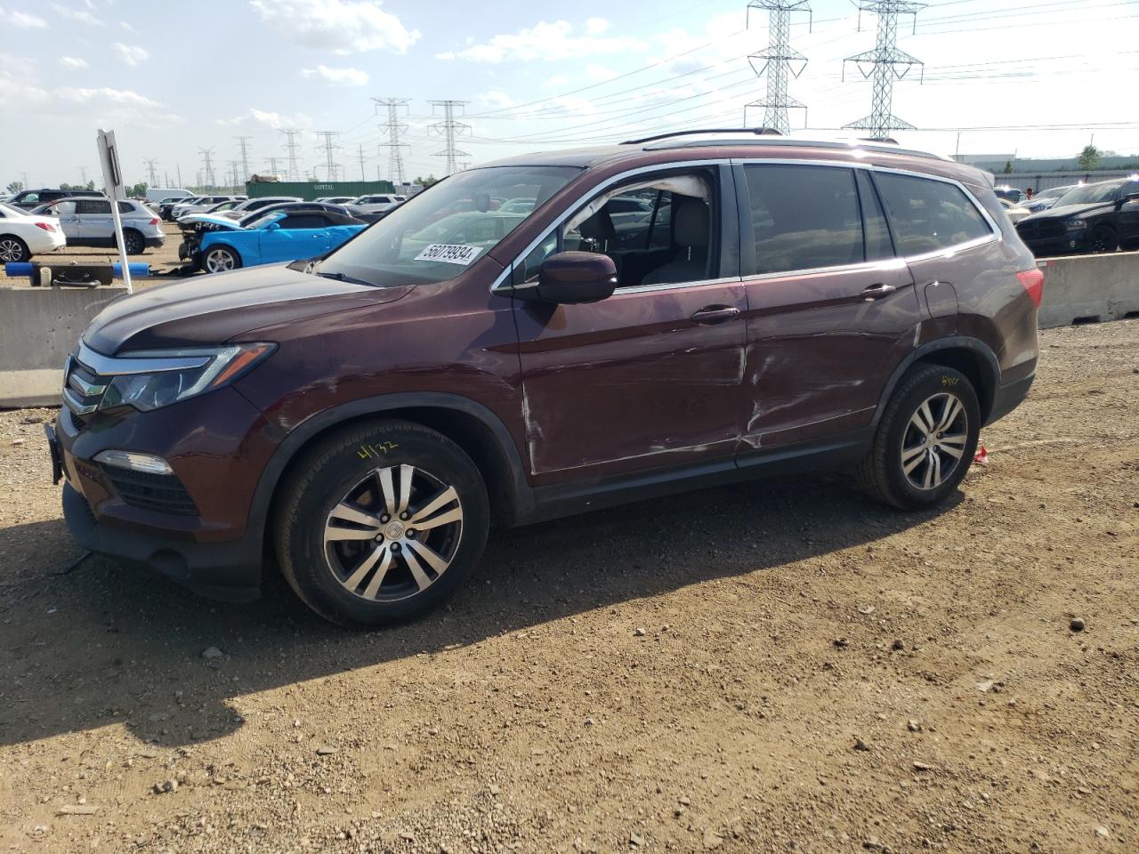 honda pilot 2017 5fnyf6h54hb016025