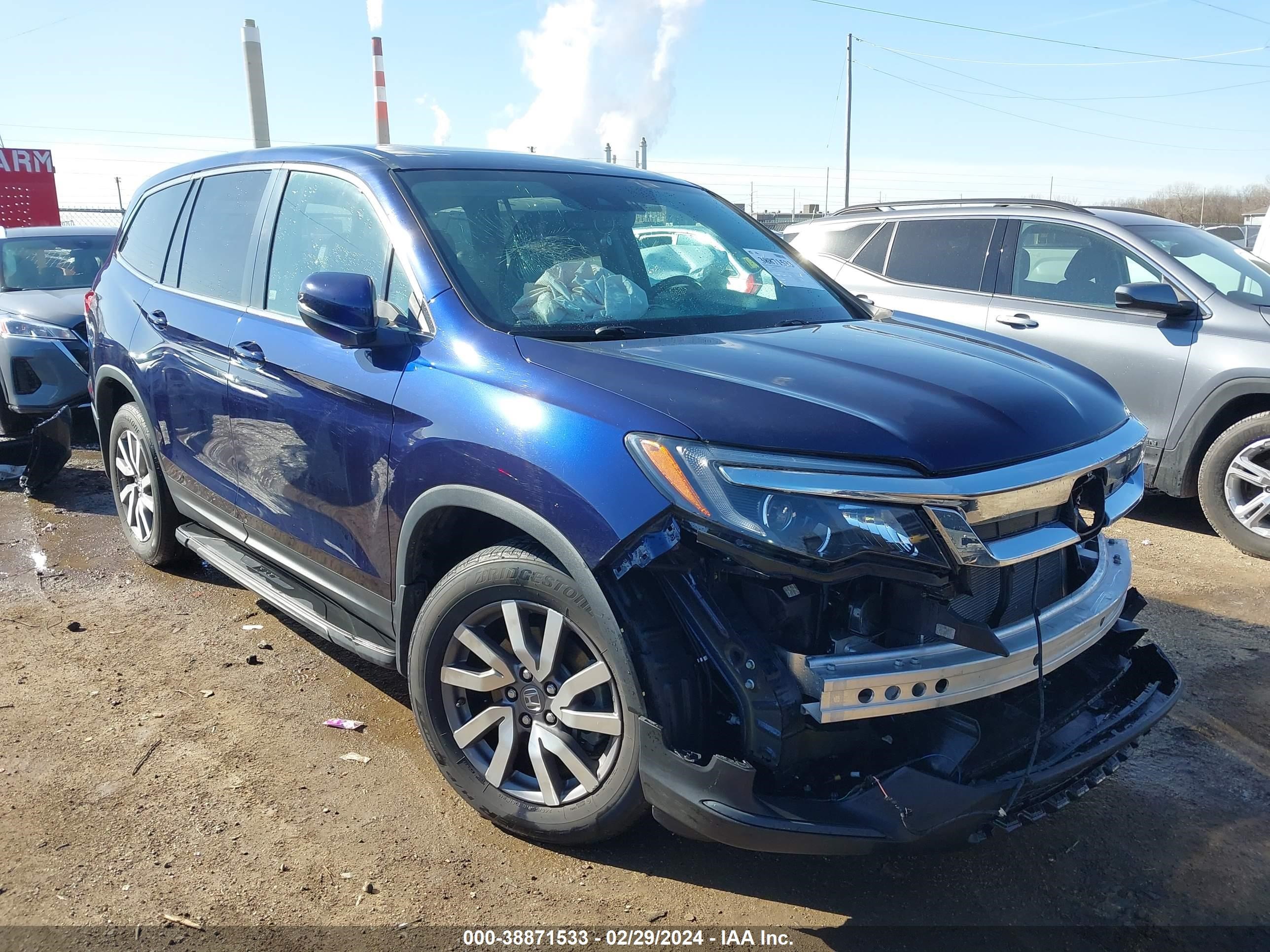 honda pilot 2019 5fnyf6h57kb077974