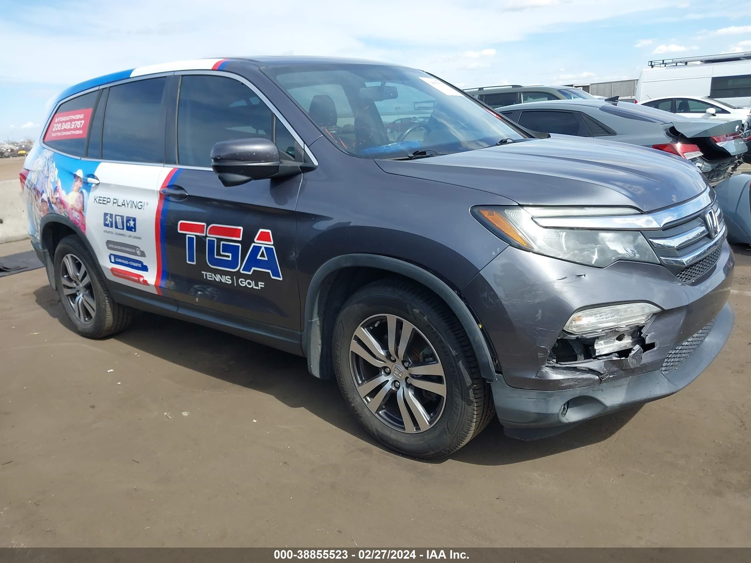 honda pilot 2016 5fnyf6h59gb112277