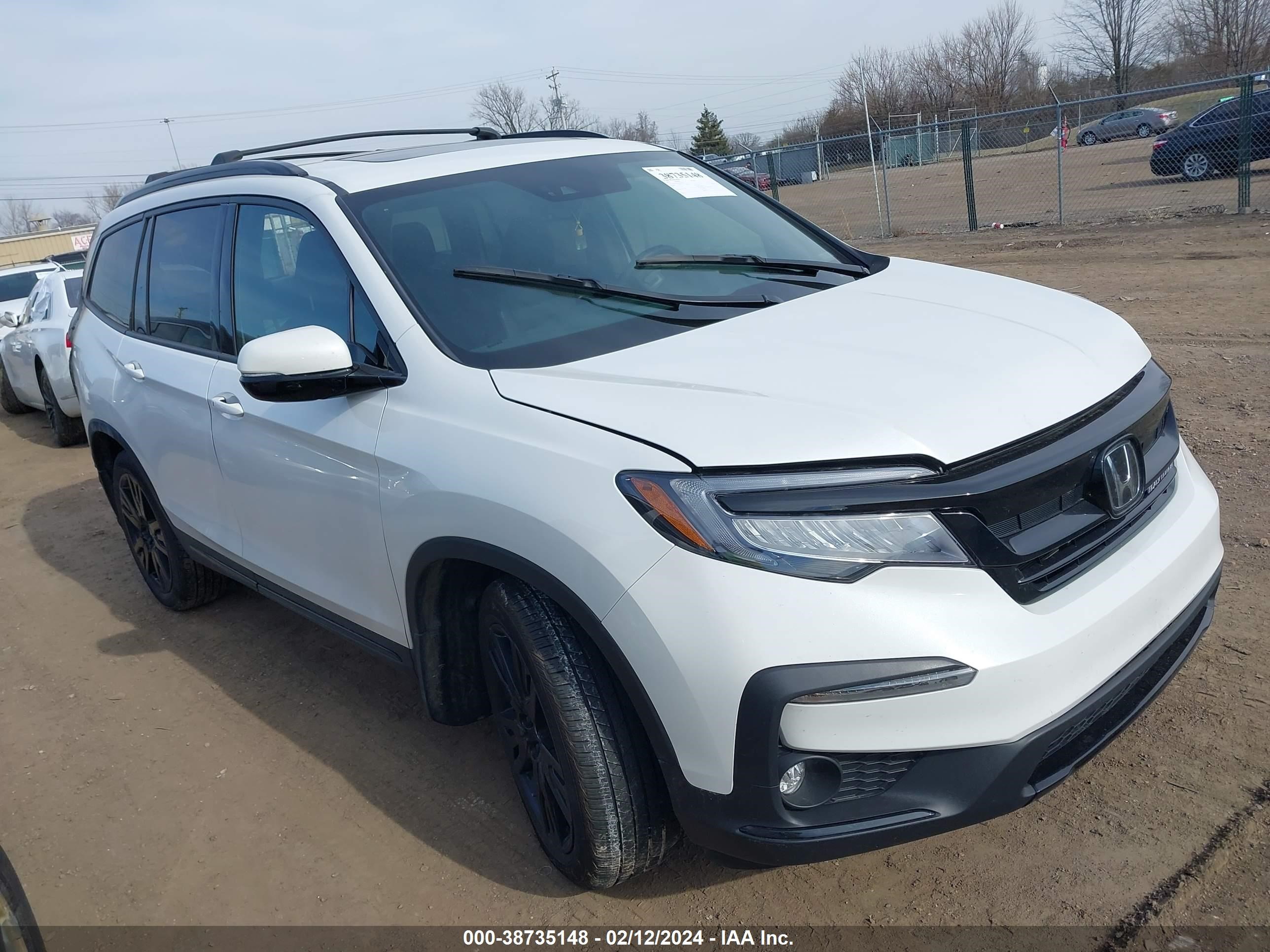 honda pilot 2022 5fnyf6h71nb070931