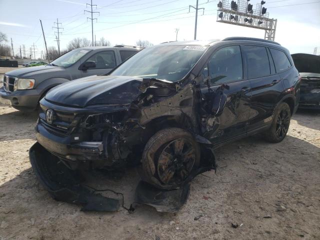 honda pilot blac 2022 5fnyf6h74nb011856