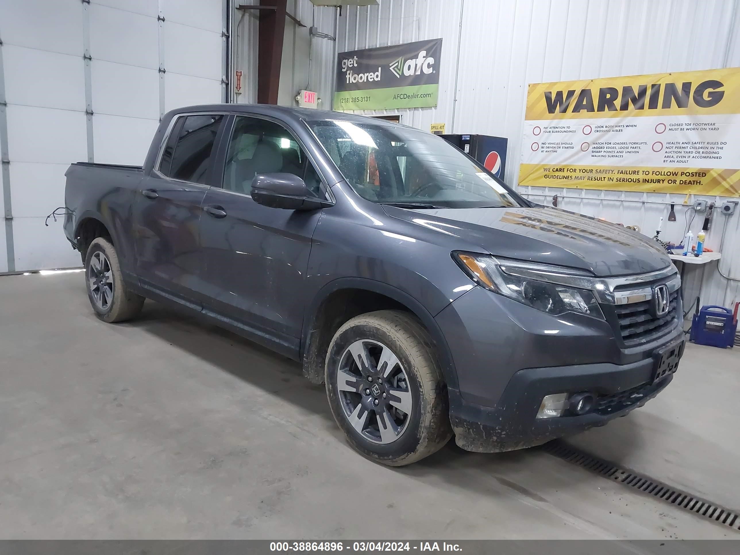 honda ridgeline 2019 5fpyk3f57kb049211