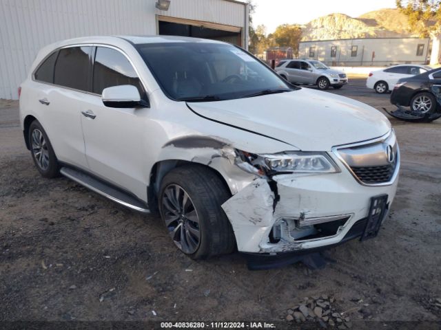 acura mdx 2016 5fryd3h45gb007018