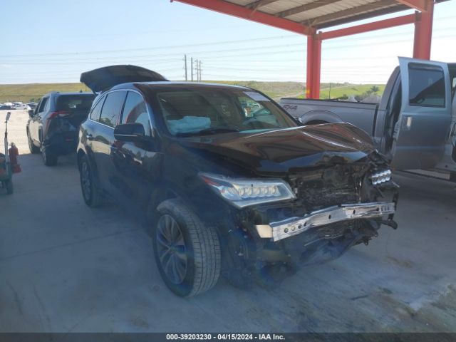 acura mdx 2016 5fryd3h4xgb010903