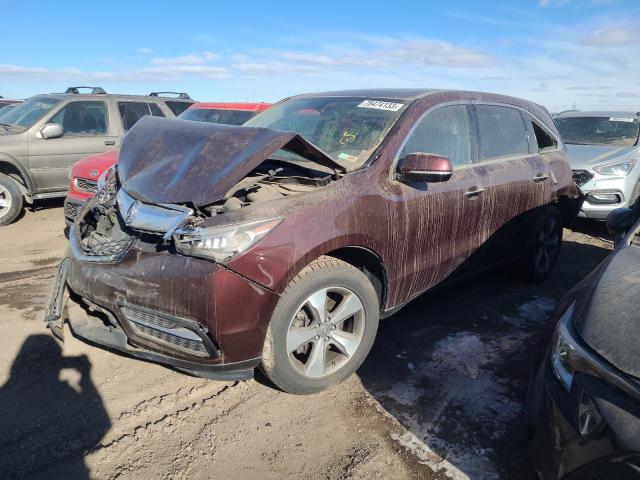 acura mdx 2016 5fryd4h21gb002905