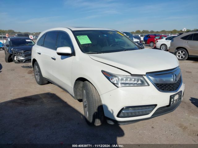 acura mdx 2015 5fryd4h25fb025263