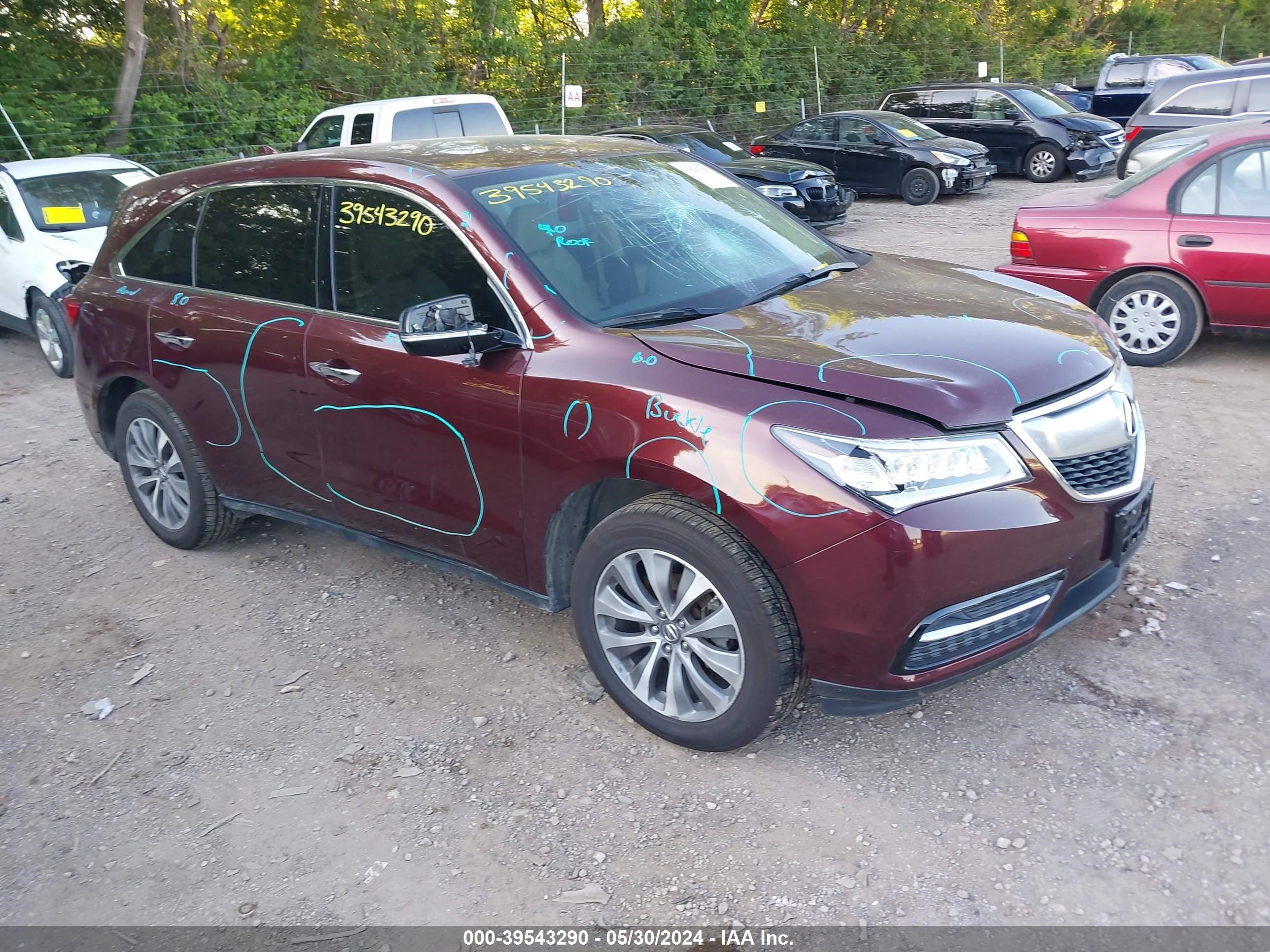 acura mdx 2014 5fryd4h49eb030112