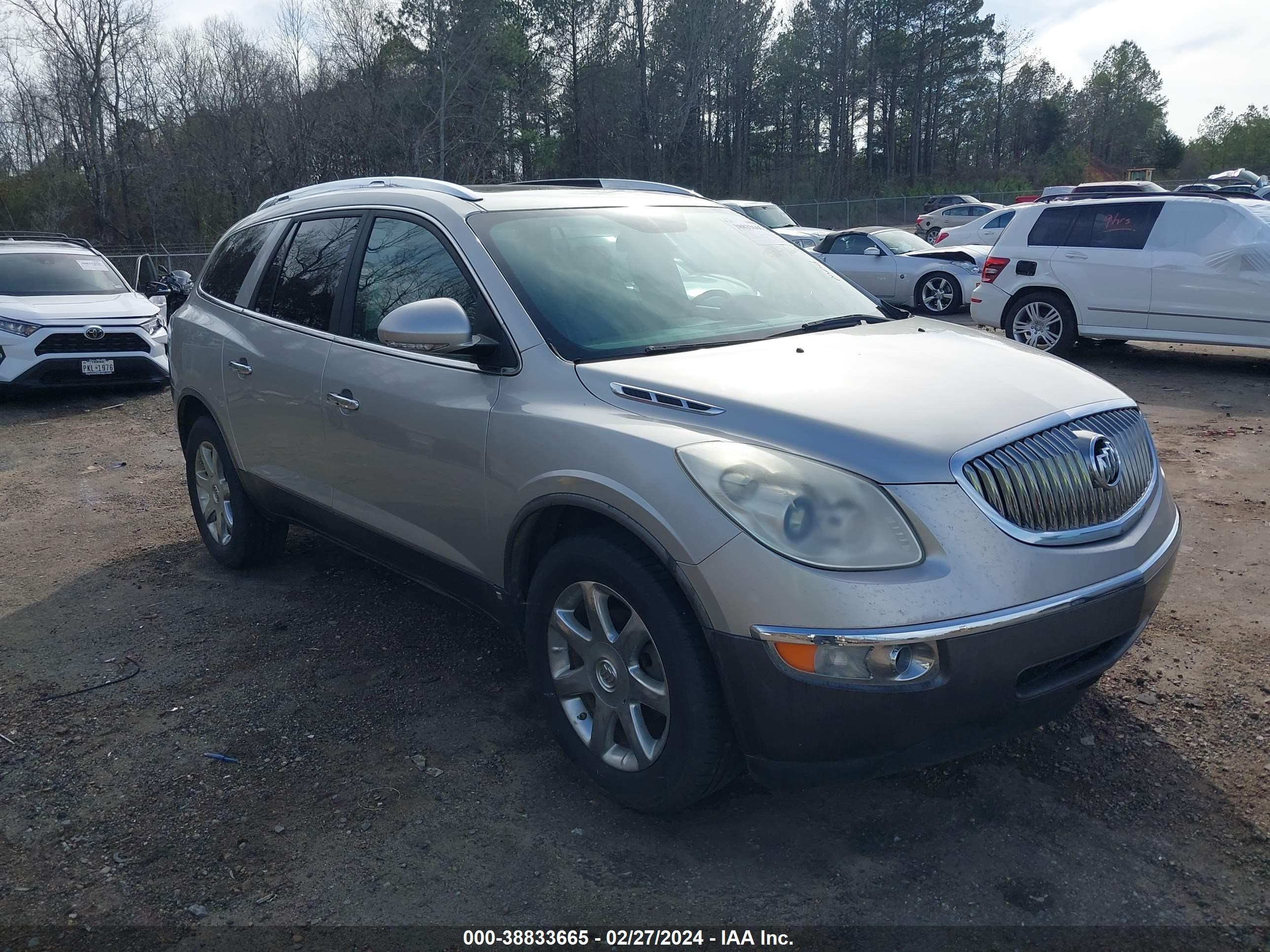 buick enclave 2008 5gaer23738j192750