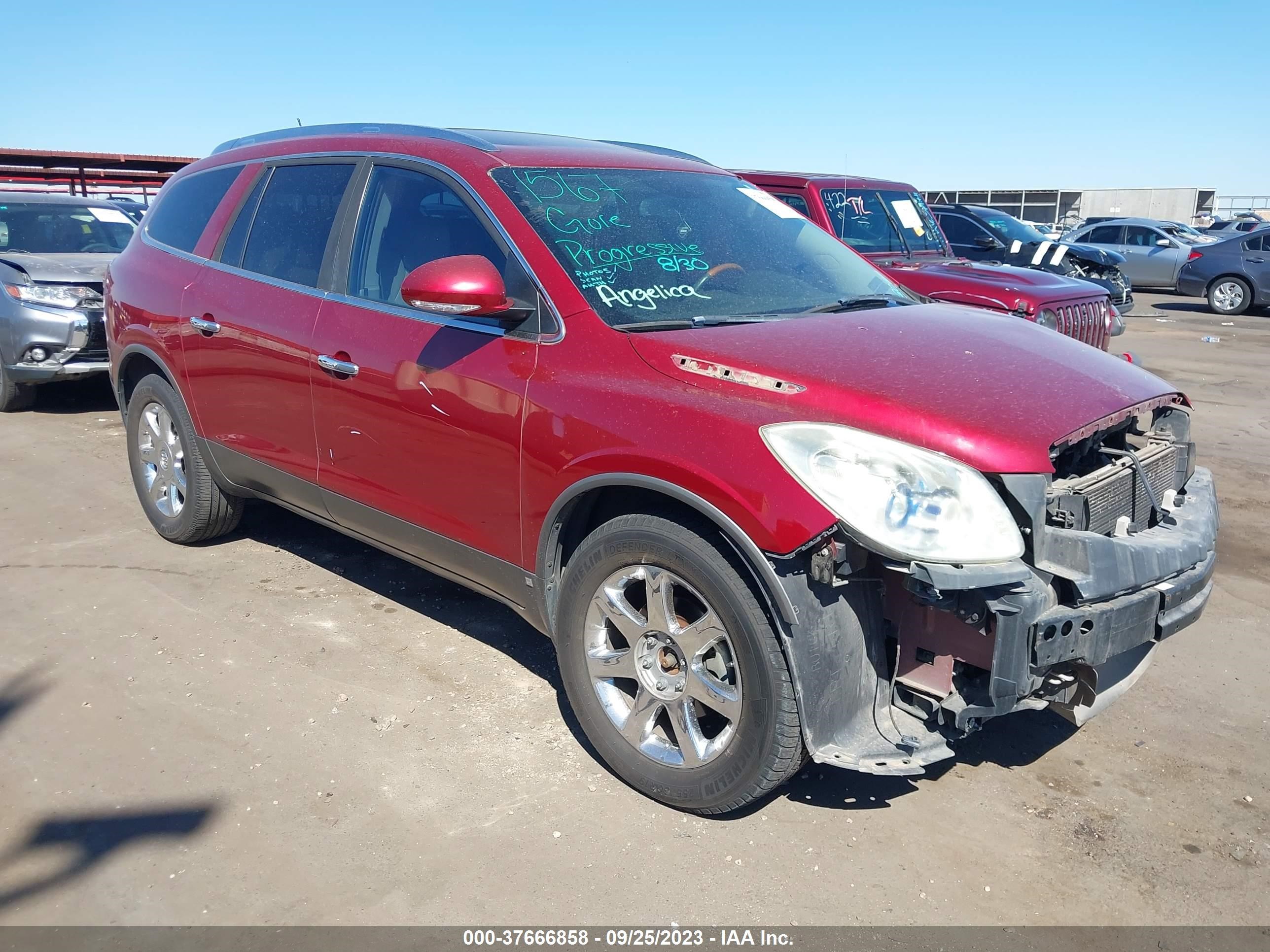 buick enclave 2008 5gaer237x8j178781