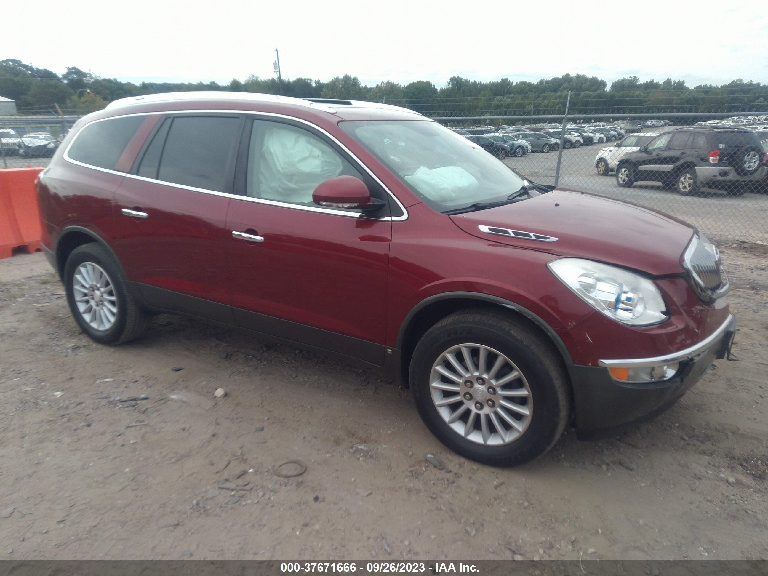 buick enclave 2009 5gaer23d19j158250